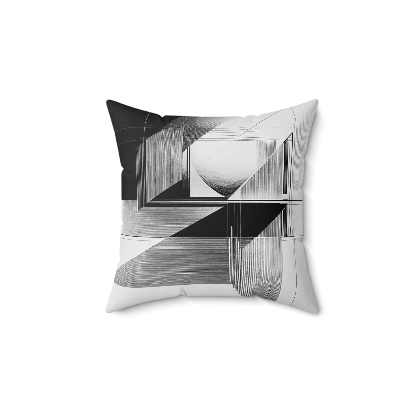 Modern Geometric Throw Pillow | Minimalist Home Decor, Accent Pillow, Unique Gift Idea, Cozy Living Room, Stylish Sofa Accessory
