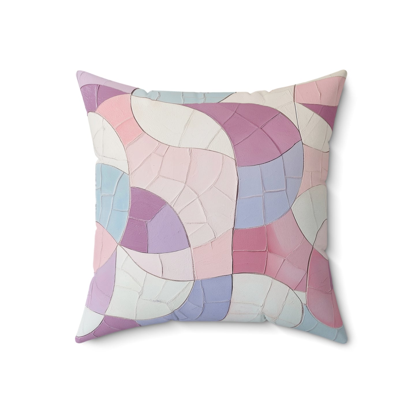 Abstract Pastel Pillow, Cozy Home Decor, Modern Accent Cushion, Gift for Her, Soft Bedroom Pillow