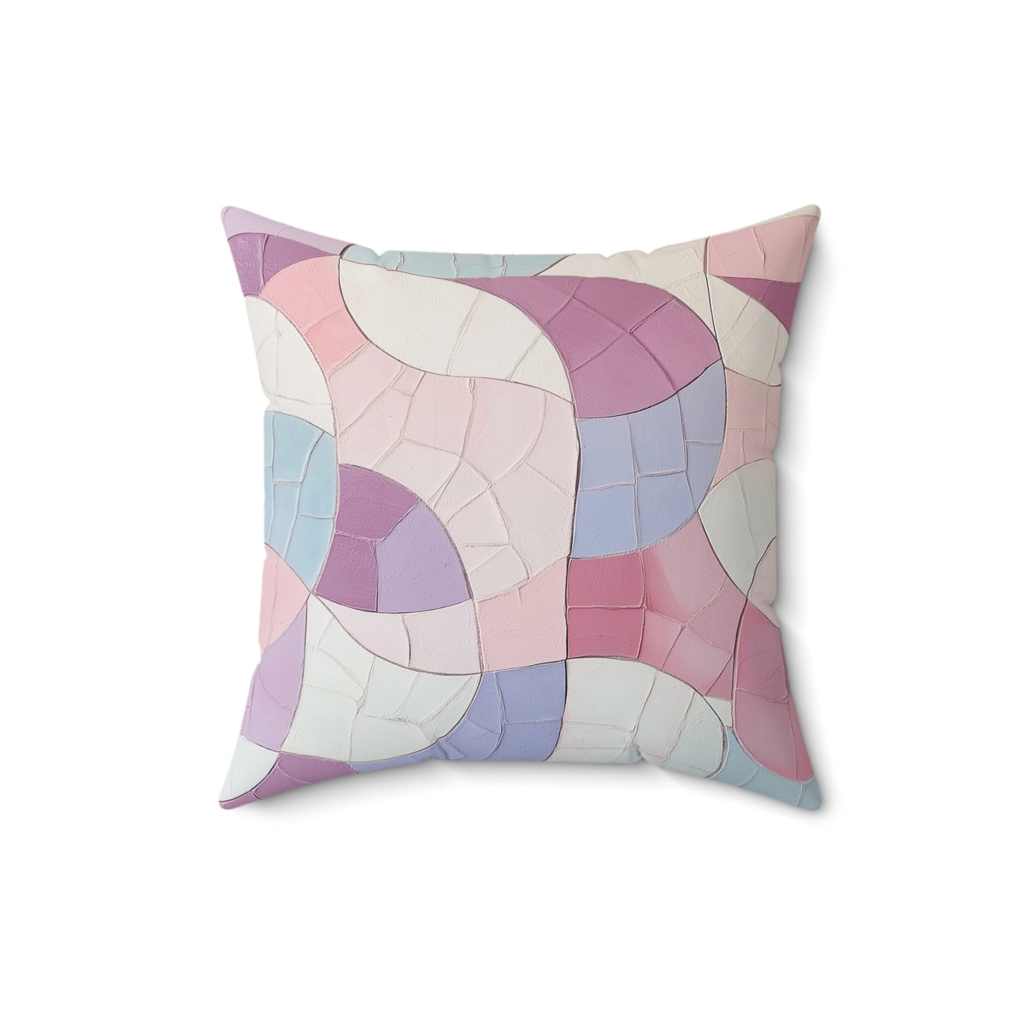 Abstract Pastel Pillow, Cozy Home Decor, Modern Accent Cushion, Gift for Her, Soft Bedroom Pillow