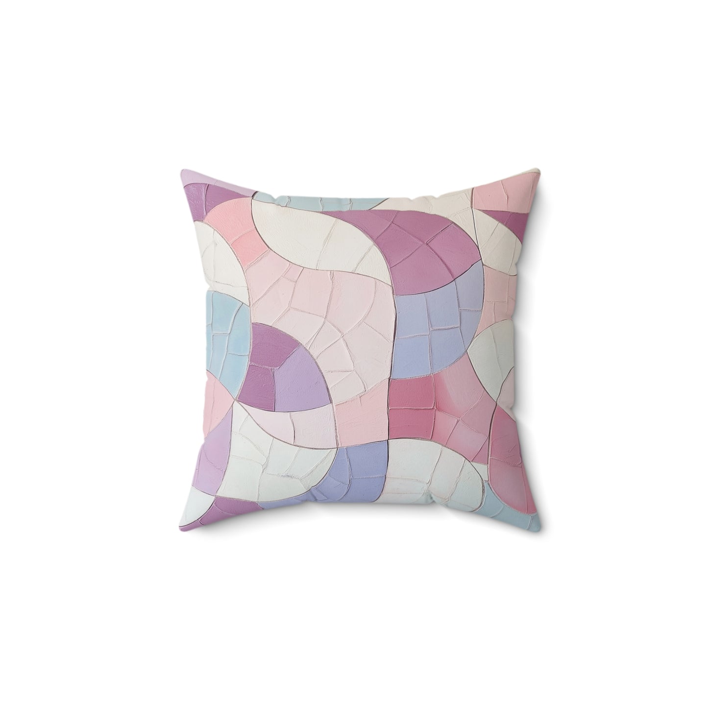 Abstract Pastel Pillow, Cozy Home Decor, Modern Accent Cushion, Gift for Her, Soft Bedroom Pillow