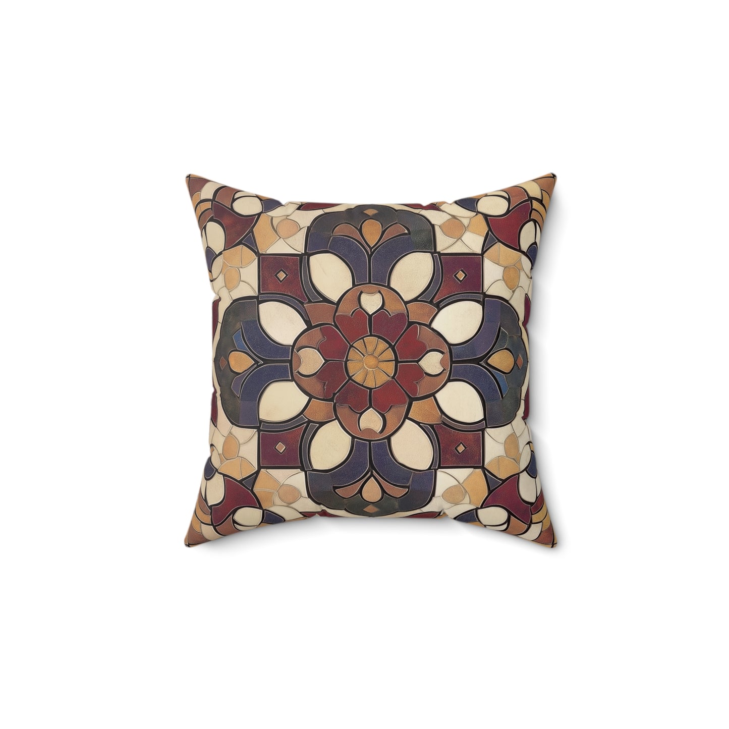 Decorative Accent Pillow, Floral Pattern Cushion, Cozy Home Decor, Boho Throw Pillow, Gift for Housewarming