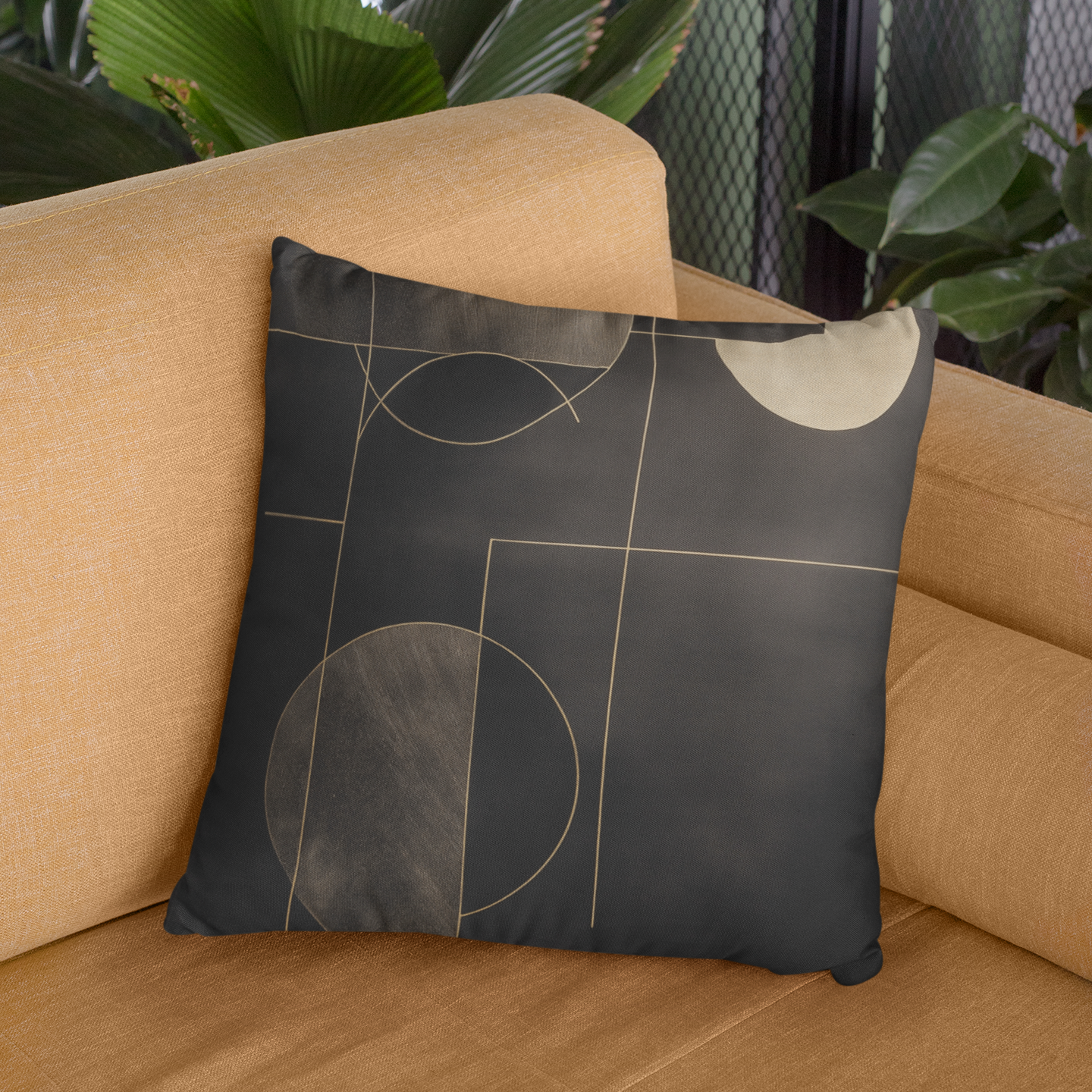 Modern Geometric Pillow, Cozy Home Decor, Contemporary Cushion, Stylish Throw Pillow, Living Room Accent, Boho Chic Decor