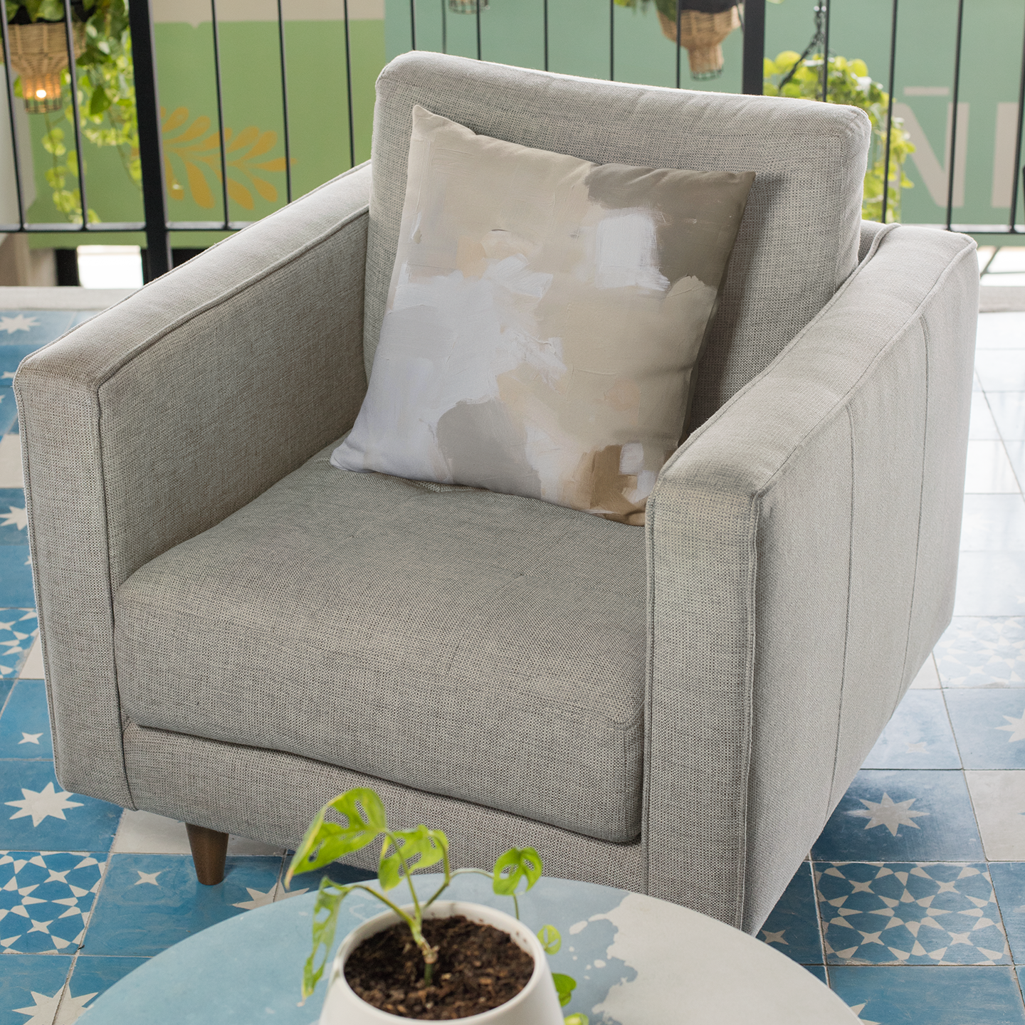 Cozy Abstract Throw Pillow – Boho-Style Accent Cushion for Home