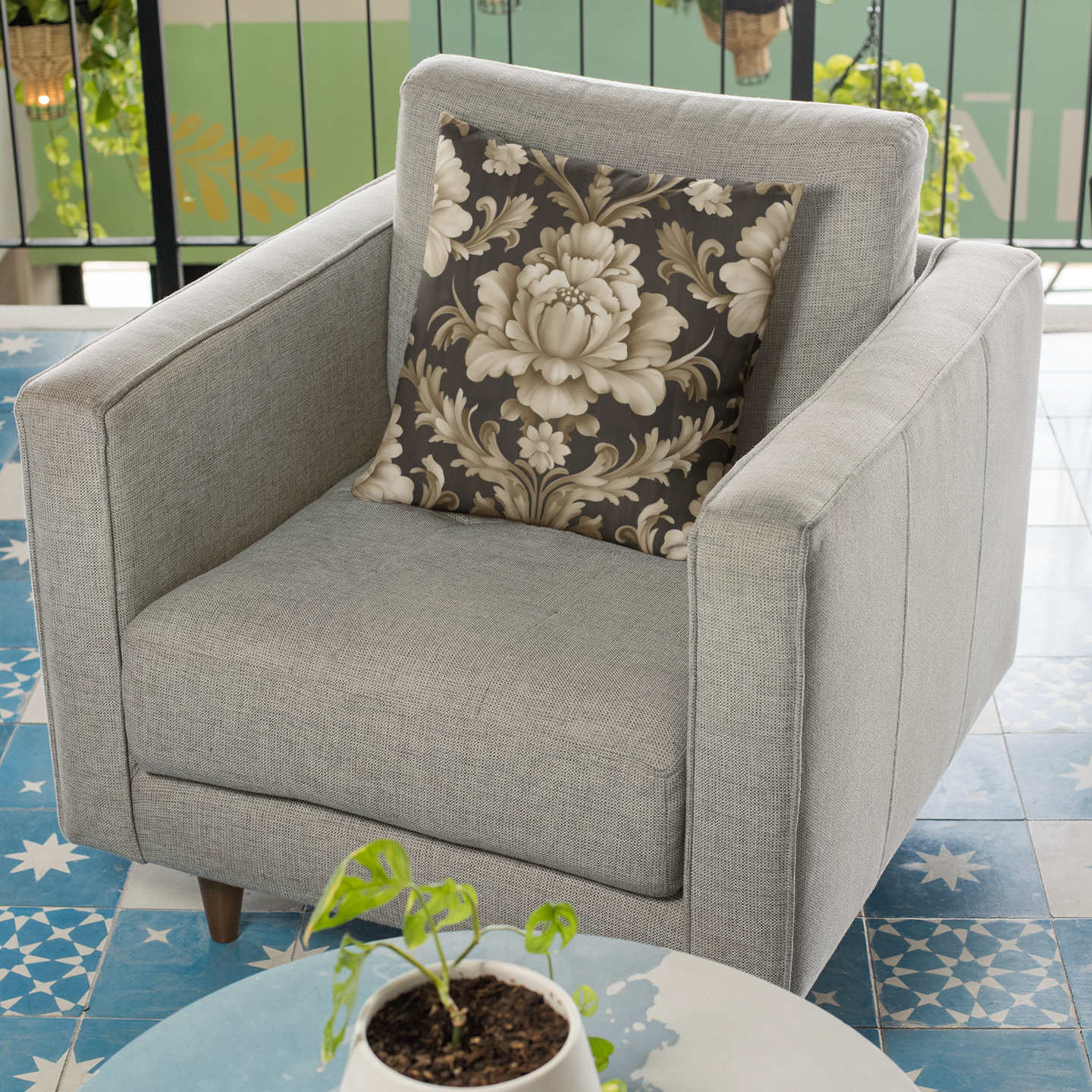 Spun Polyester Square Pillow
