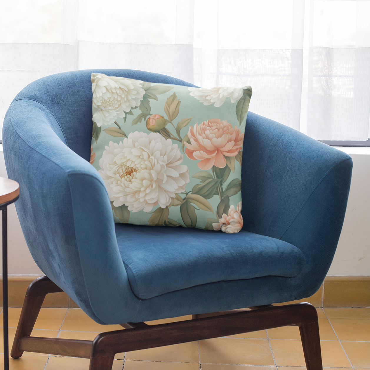 Floral Decorative Pillow Cover, Cozy Home Accent, Gifts for Her, Floral Couch Pillow, Living Room Decor, Boho Bedroom