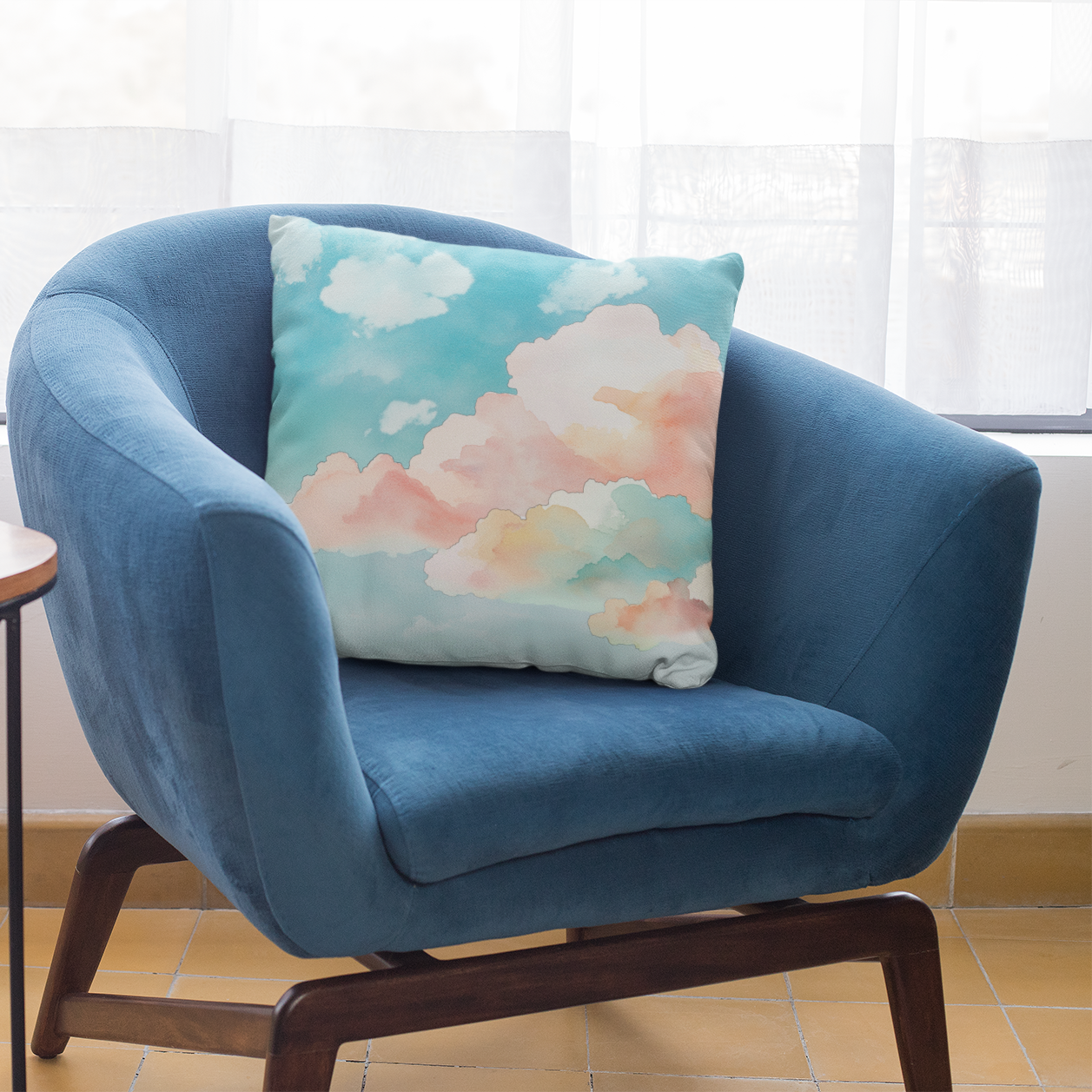 Cloudy Dreams Accent Pillow, Cozy Home Decor, Gift for Dreamers, Relaxing Atmosphere, Boho Style Sofa Cushion