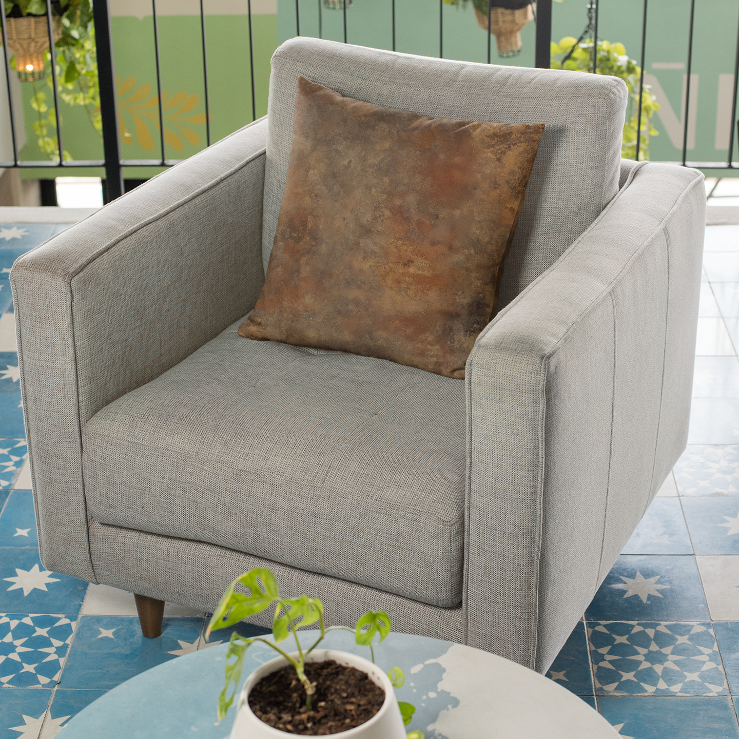 Rustic Throw Pillow – Farmhouse Accent Cushion for Autumn & Home