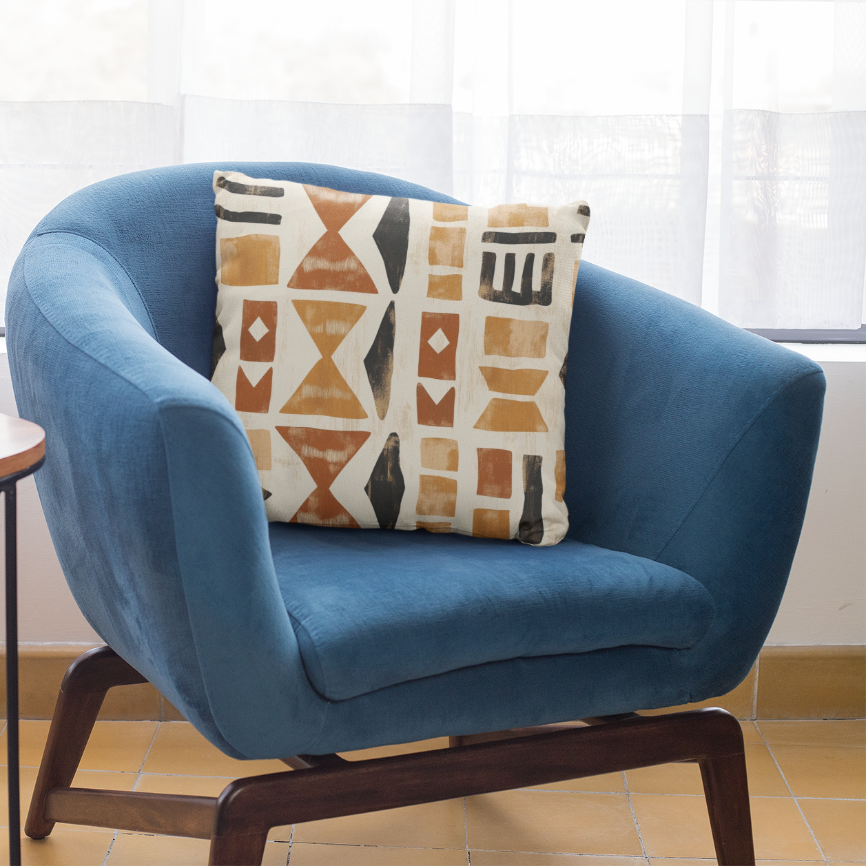 Bohemian Print Throw Pillow