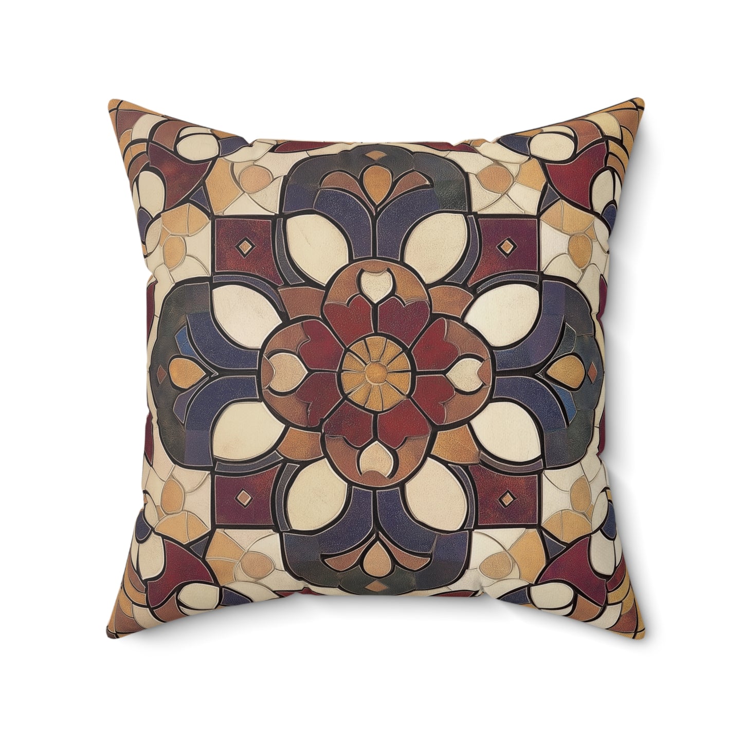 Decorative Accent Pillow, Floral Pattern Cushion, Cozy Home Decor, Boho Throw Pillow, Gift for Housewarming