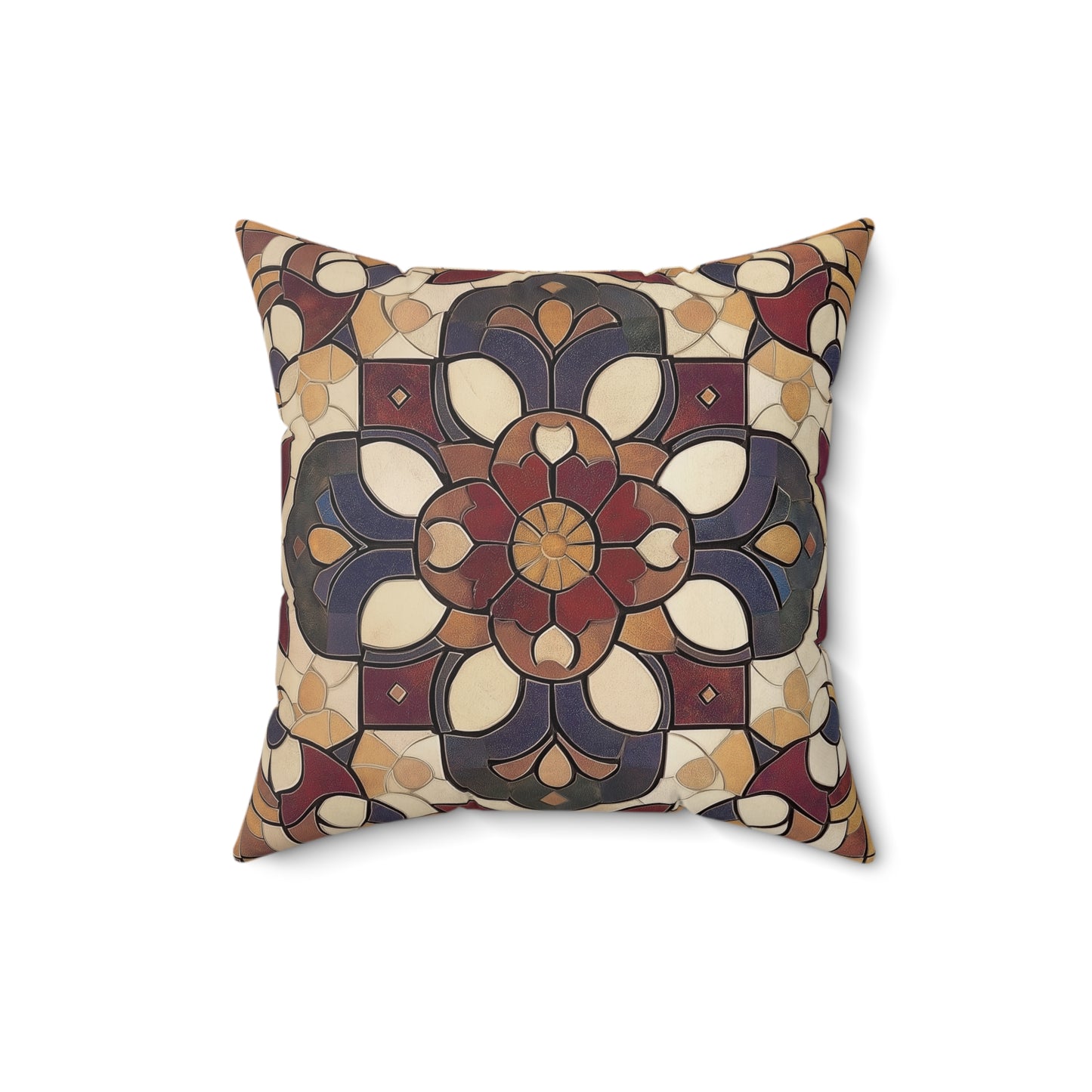 Decorative Accent Pillow, Floral Pattern Cushion, Cozy Home Decor, Boho Throw Pillow, Gift for Housewarming