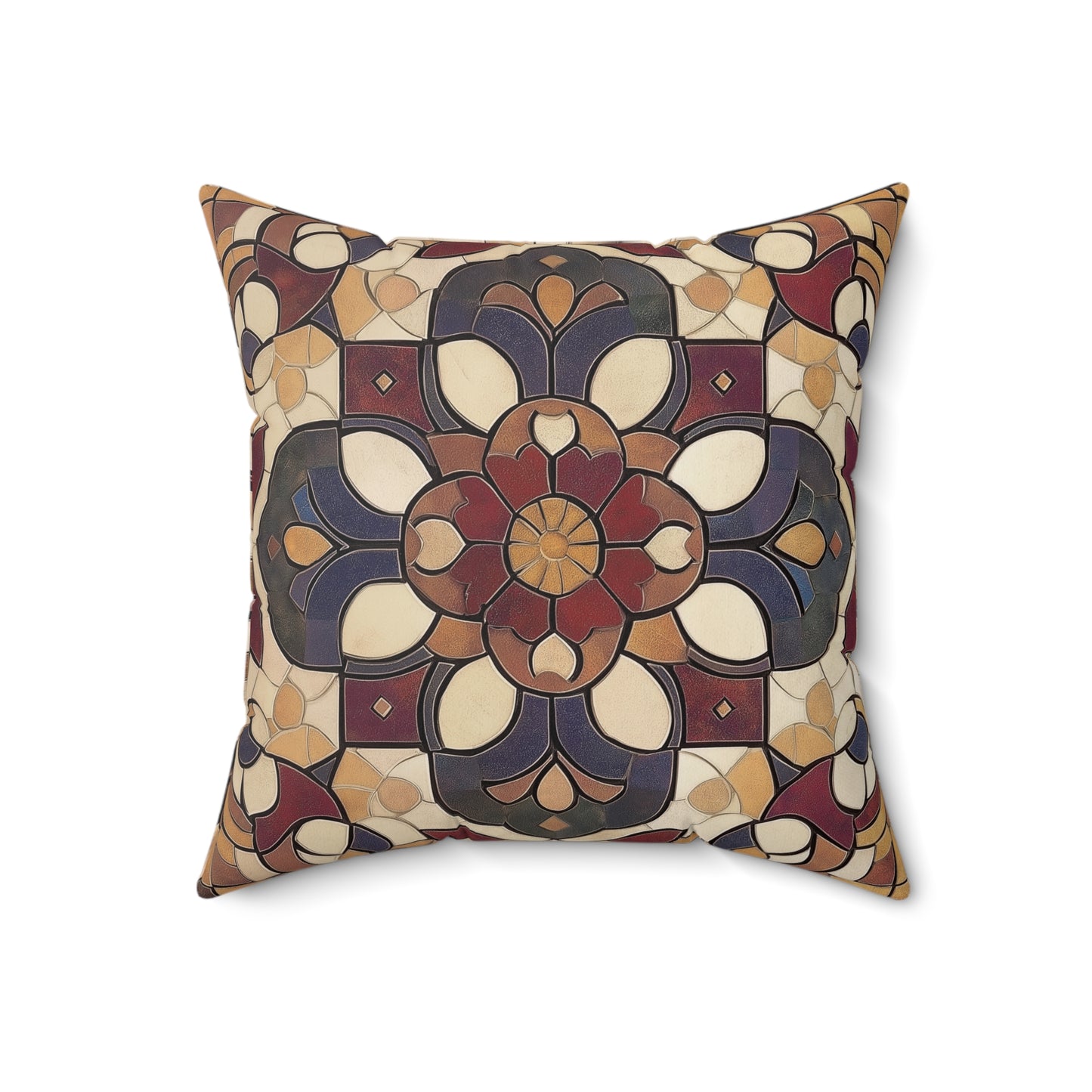 Decorative Accent Pillow, Floral Pattern Cushion, Cozy Home Decor, Boho Throw Pillow, Gift for Housewarming