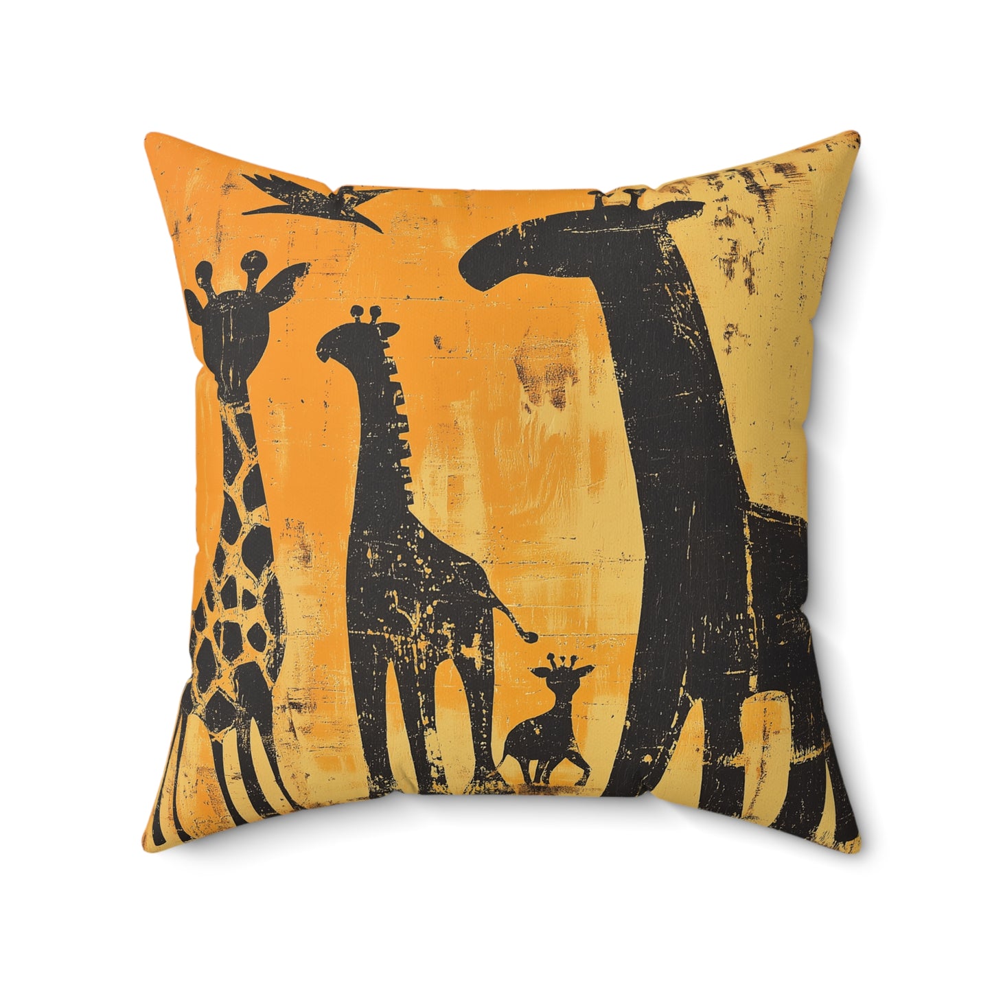Safari Giraffe Throw Pillow, Animal Decor, Jungle Home Accents, Kids Room Decor, Gift for Animal Lovers