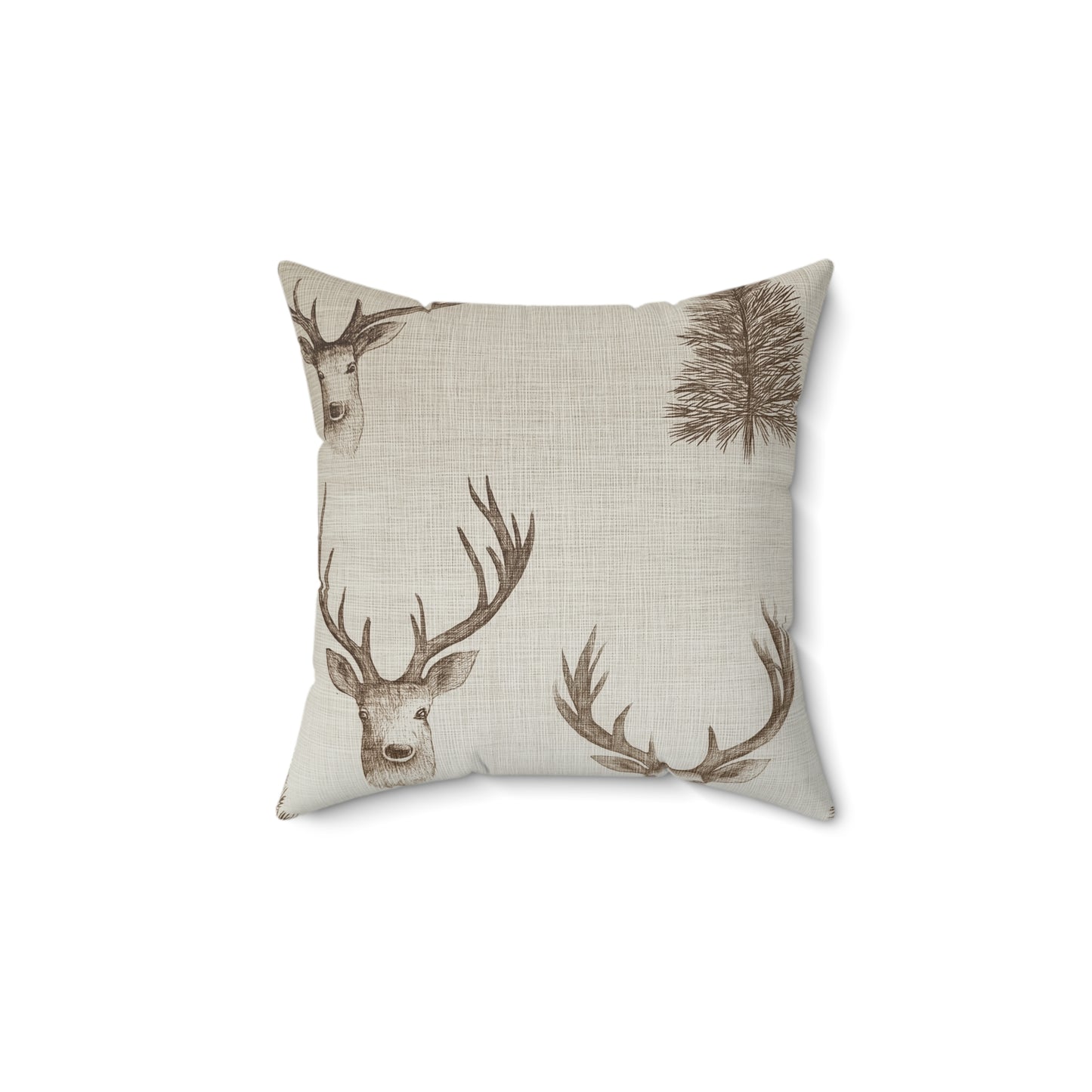 Rustic Deer Print Decor Pillow | Cozy Home Accents, Throw Pillow for Cabin Decor, Nature Lover Gift, Winter Vibes