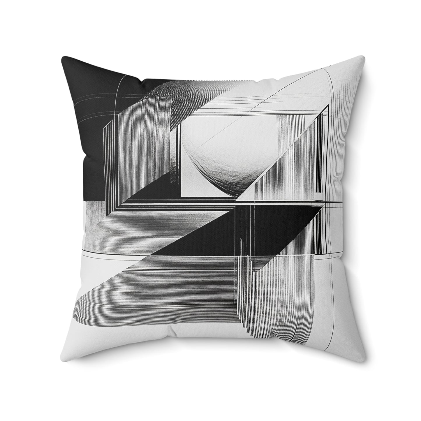 Modern Geometric Throw Pillow | Minimalist Home Decor, Accent Pillow, Unique Gift Idea, Cozy Living Room, Stylish Sofa Accessory
