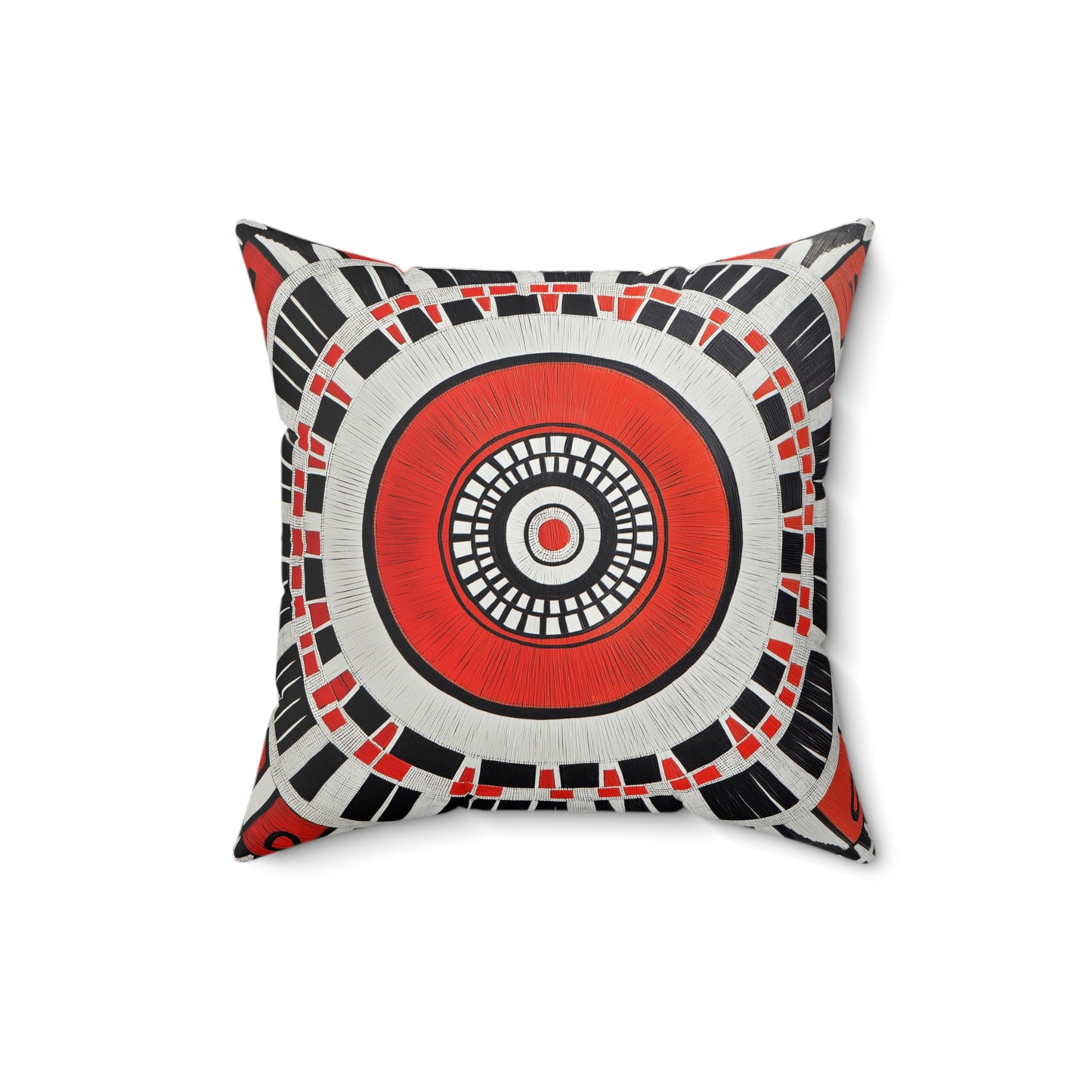 Vibrant Geometric Throw Pillow – Boho Accent Cushion for Living Room