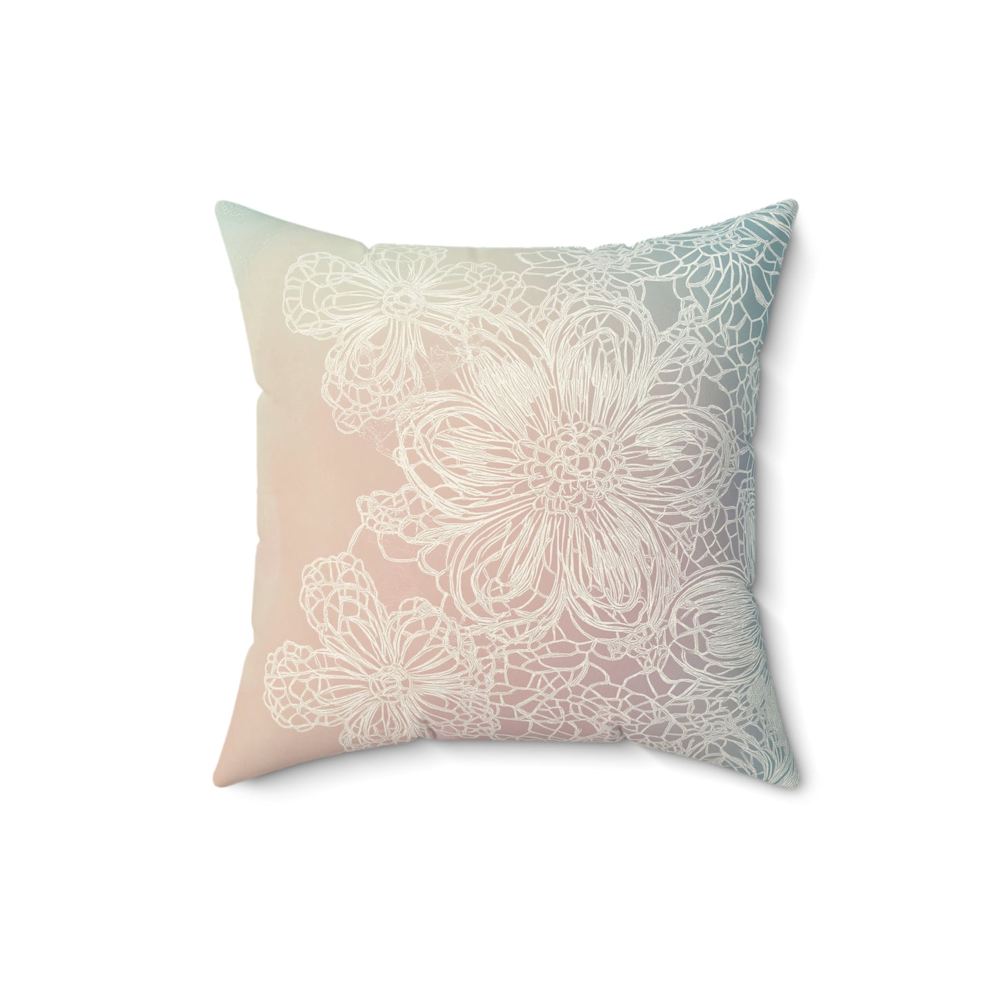 Elegant Floral Throw Pillow – Nature-Inspired Accent Cushion for Home