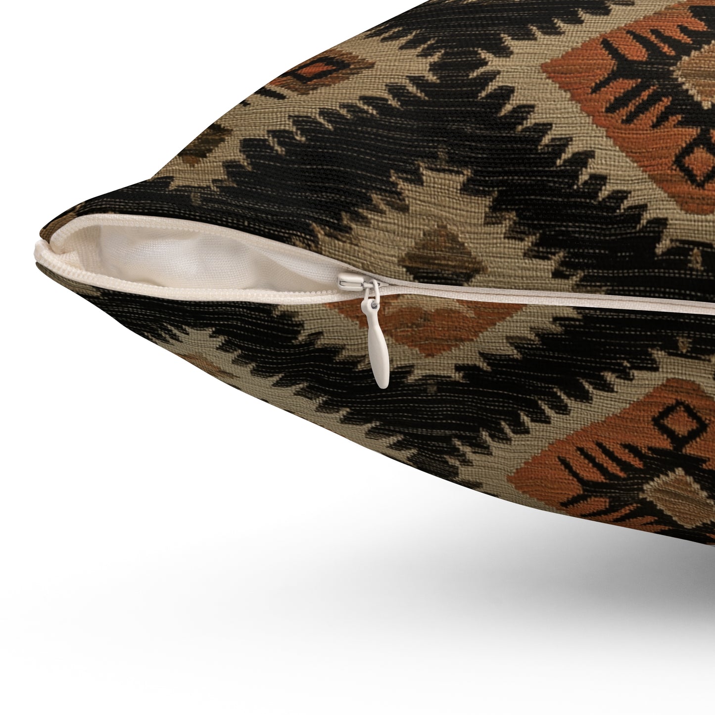 Boho Chic Spun Polyester Square Pillow - Tribal Pattern, Home Decor, Throw Pillow, Couch Cushion, Gift for Home, Cozy Accent