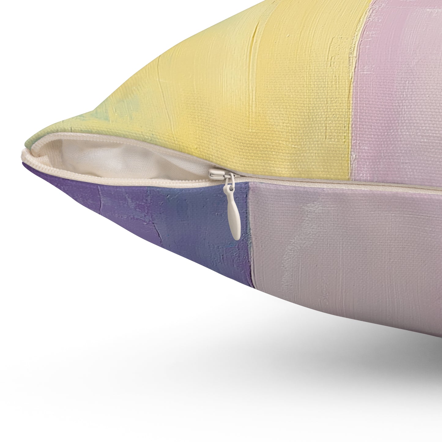 Pastel Abstract Art Throw Pillow – Modern Square Accent Cushion