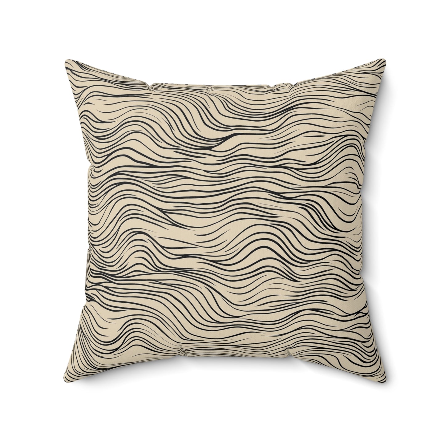 Cozy Wave Throw Pillow – Modern Accent Cushion with Wavy Pattern
