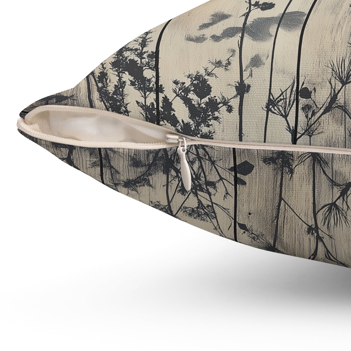 Botanical Floral Throw Pillow – Nature-Inspired Accent Cushion