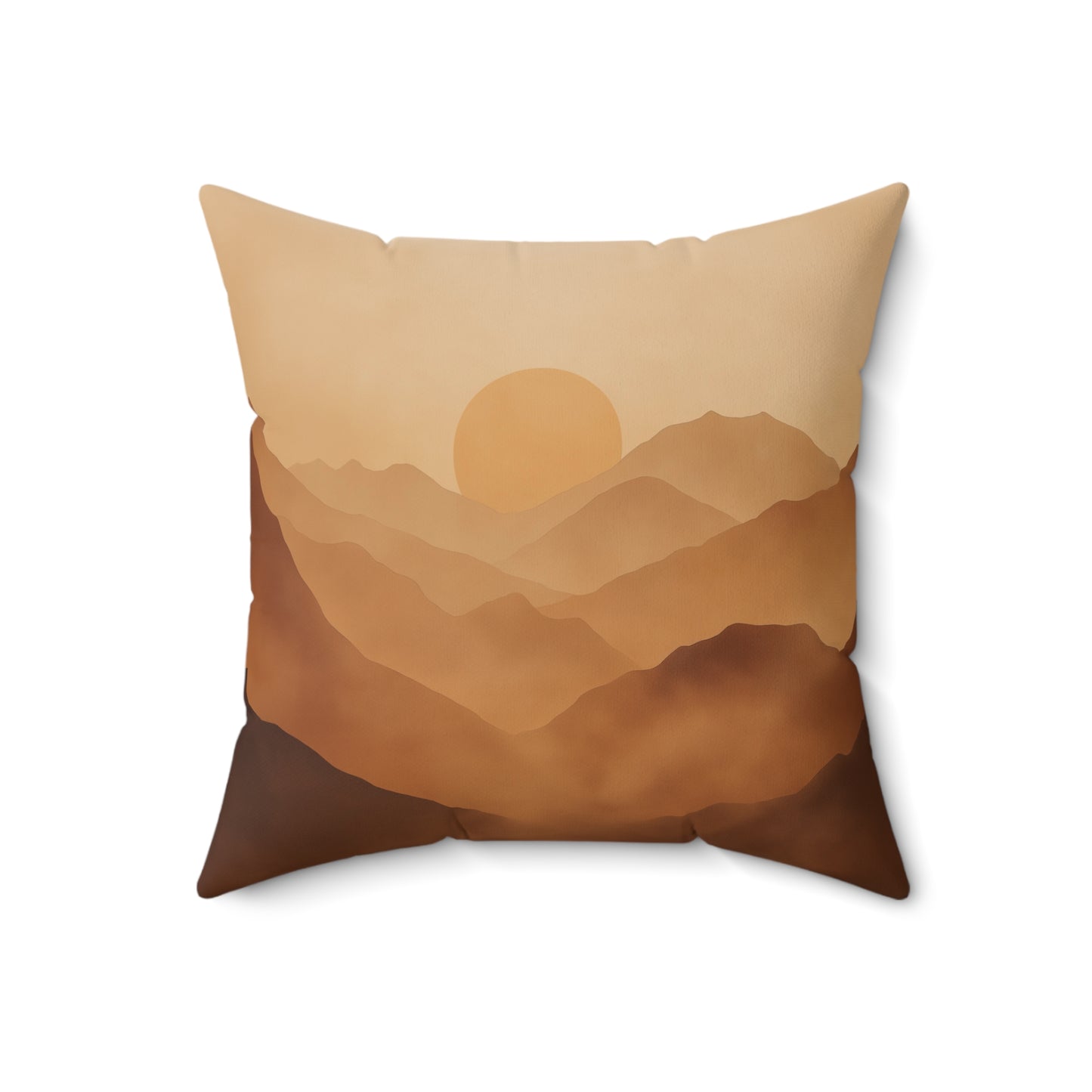 Sunset Landscape Throw Pillow – Nature-Inspired Accent Cushion