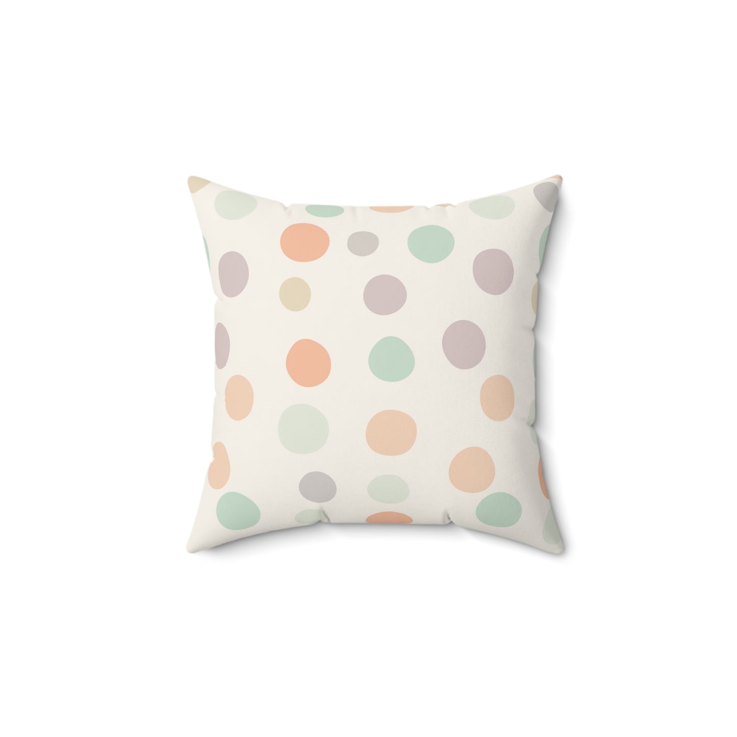 Pastel Polka Dot Throw Pillow – Modern Accent Cushion for Home