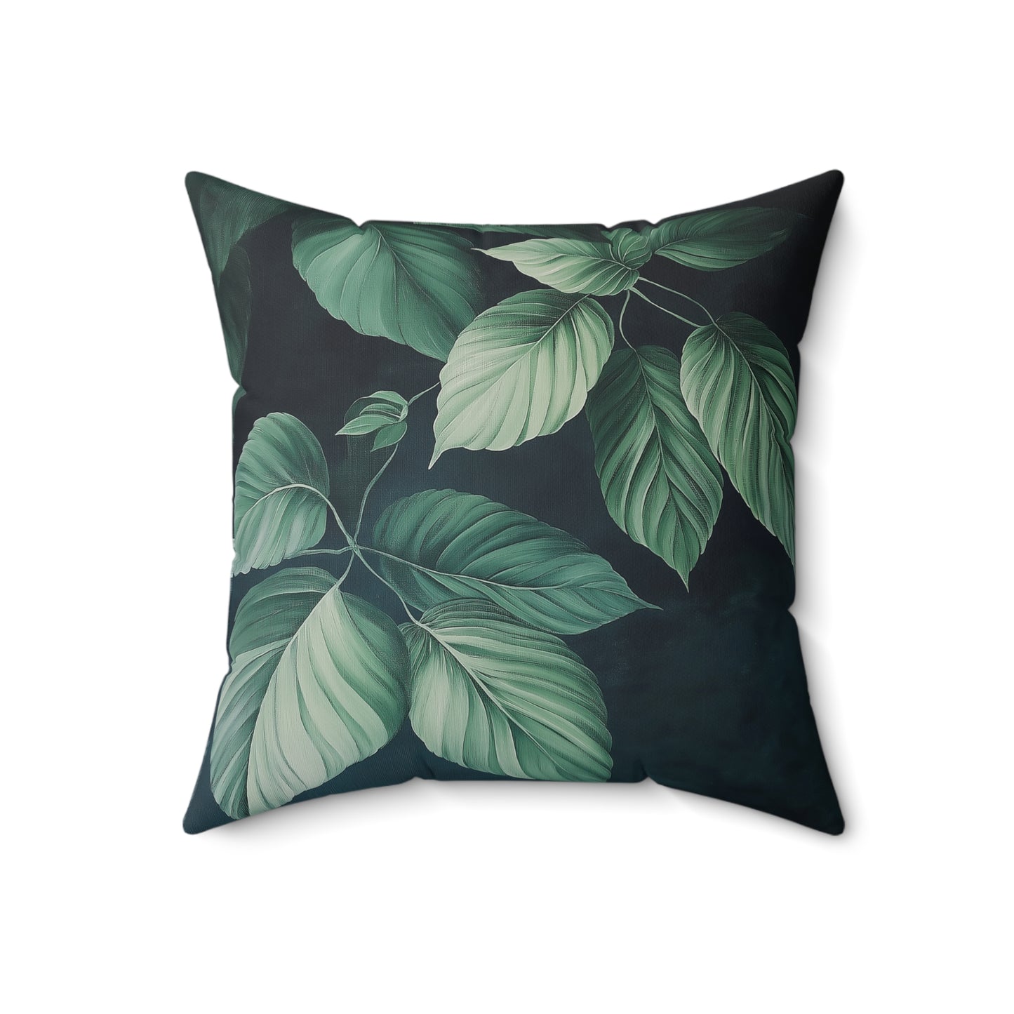 Botanical Leaf Throw Pillow – Nature-Inspired Accent Cushion