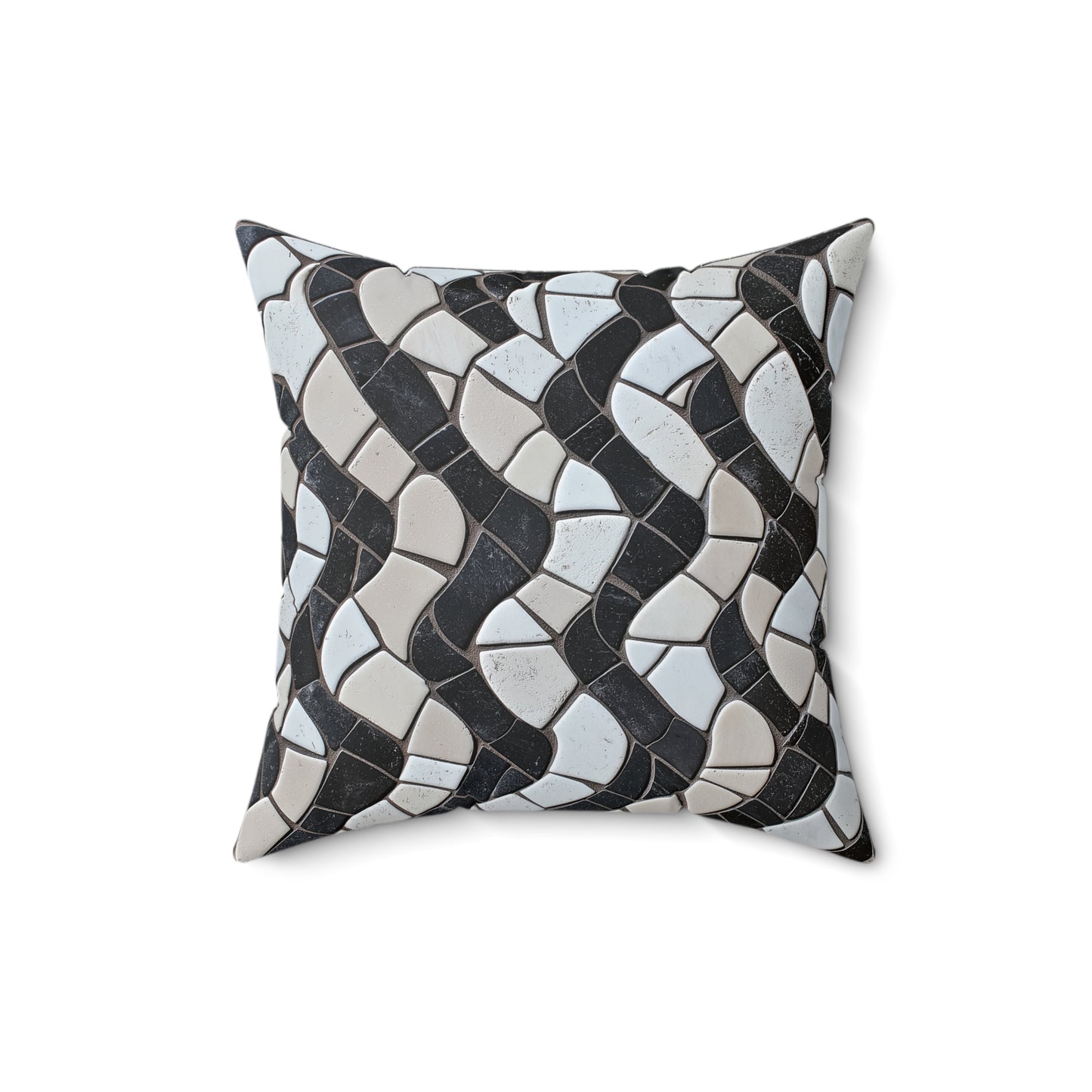 Stylish Spun-Polyester Square Throw Pillow – Modern Accent Cushion
