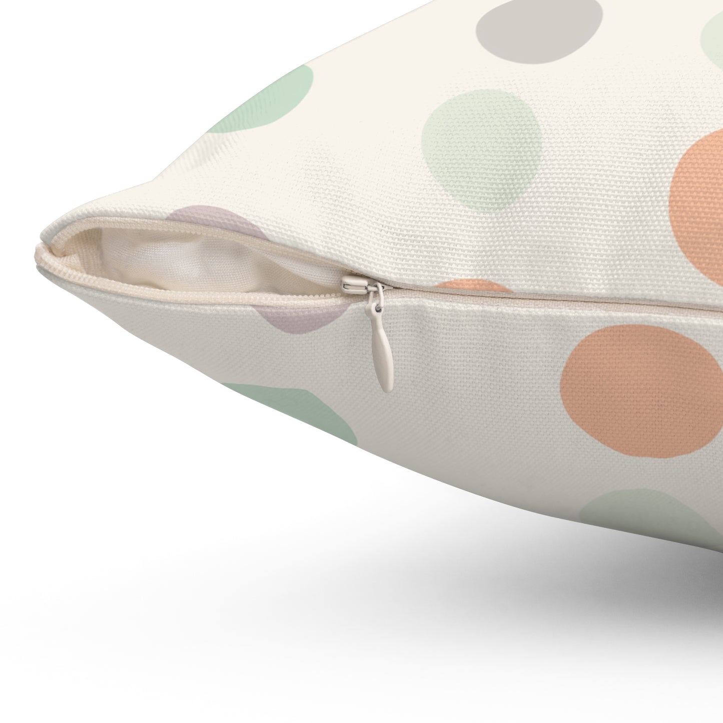 Pastel Polka Dot Throw Pillow – Modern Accent Cushion for Home