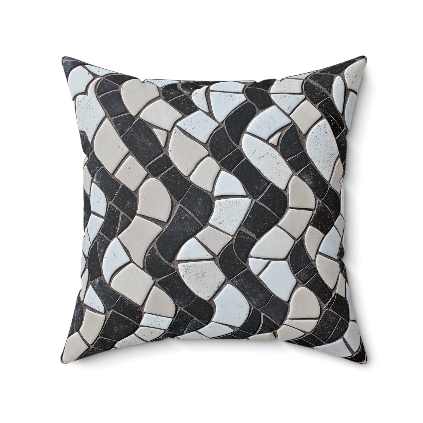 Stylish Spun-Polyester Square Throw Pillow – Modern Accent Cushion