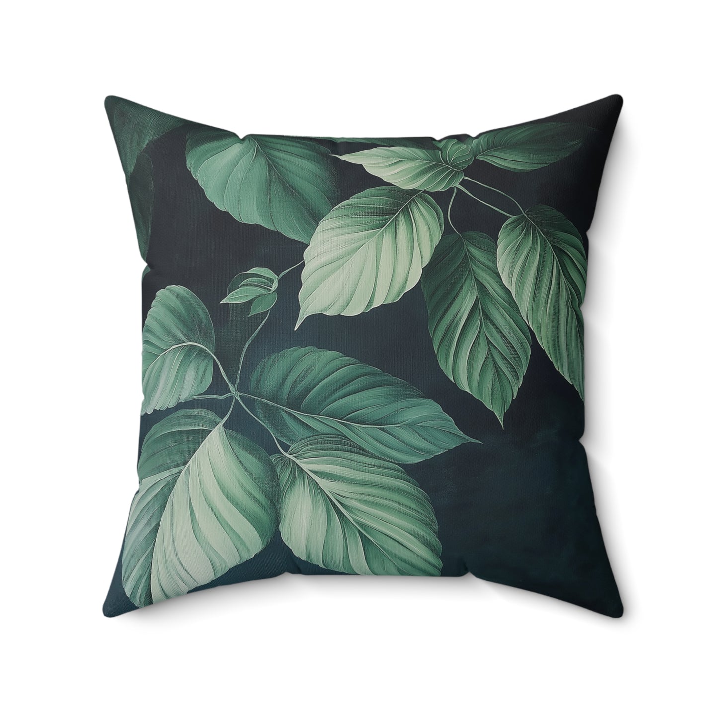 Botanical Leaf Throw Pillow – Nature-Inspired Accent Cushion