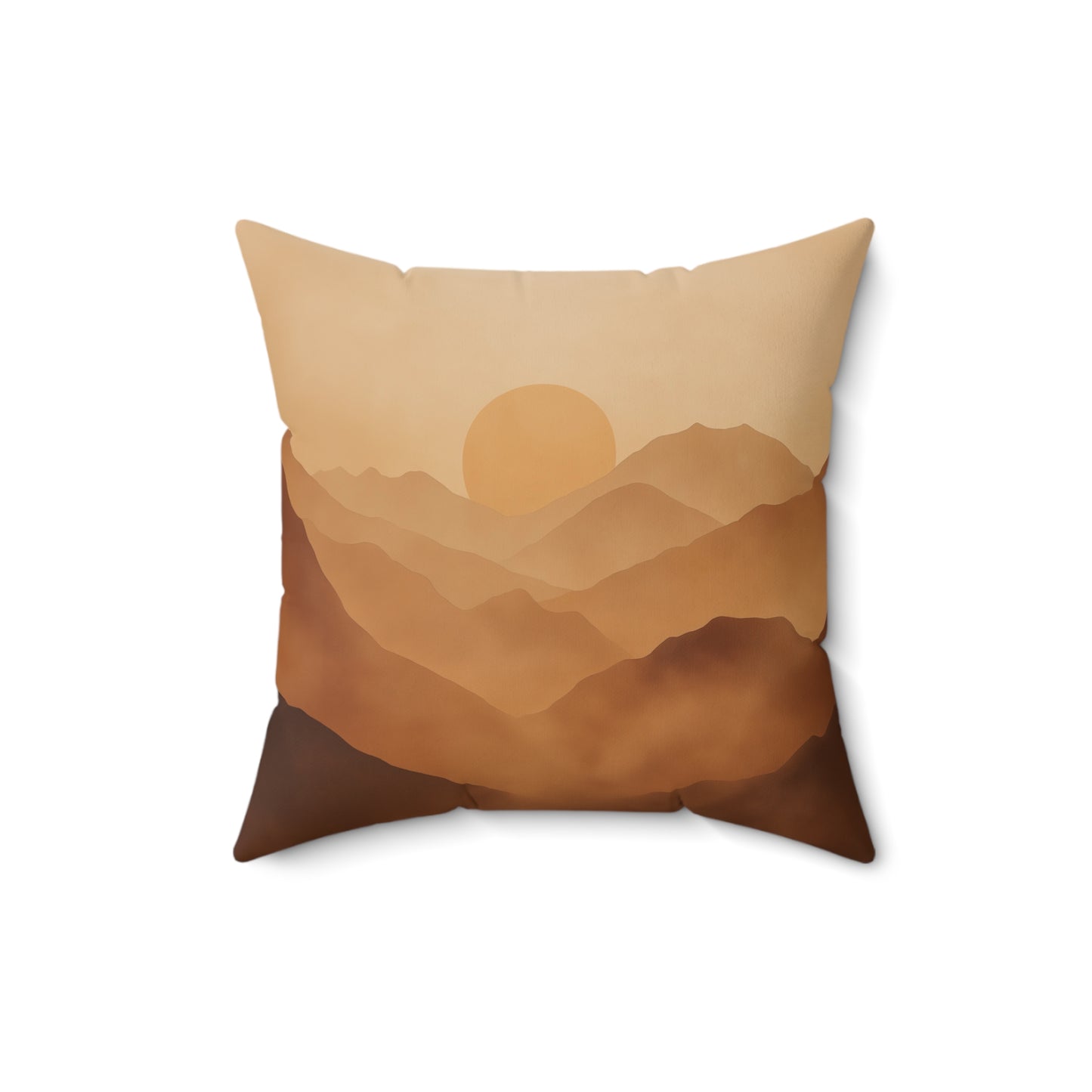 Sunset Landscape Throw Pillow – Nature-Inspired Accent Cushion
