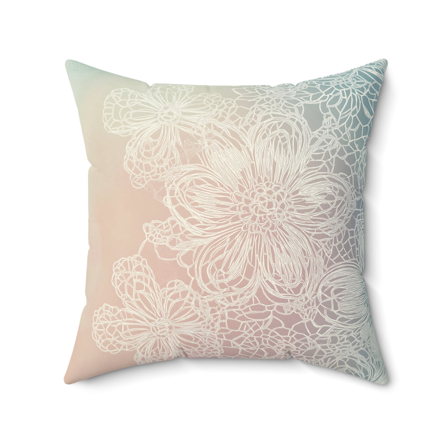 Elegant Floral Throw Pillow – Nature-Inspired Accent Cushion for Home