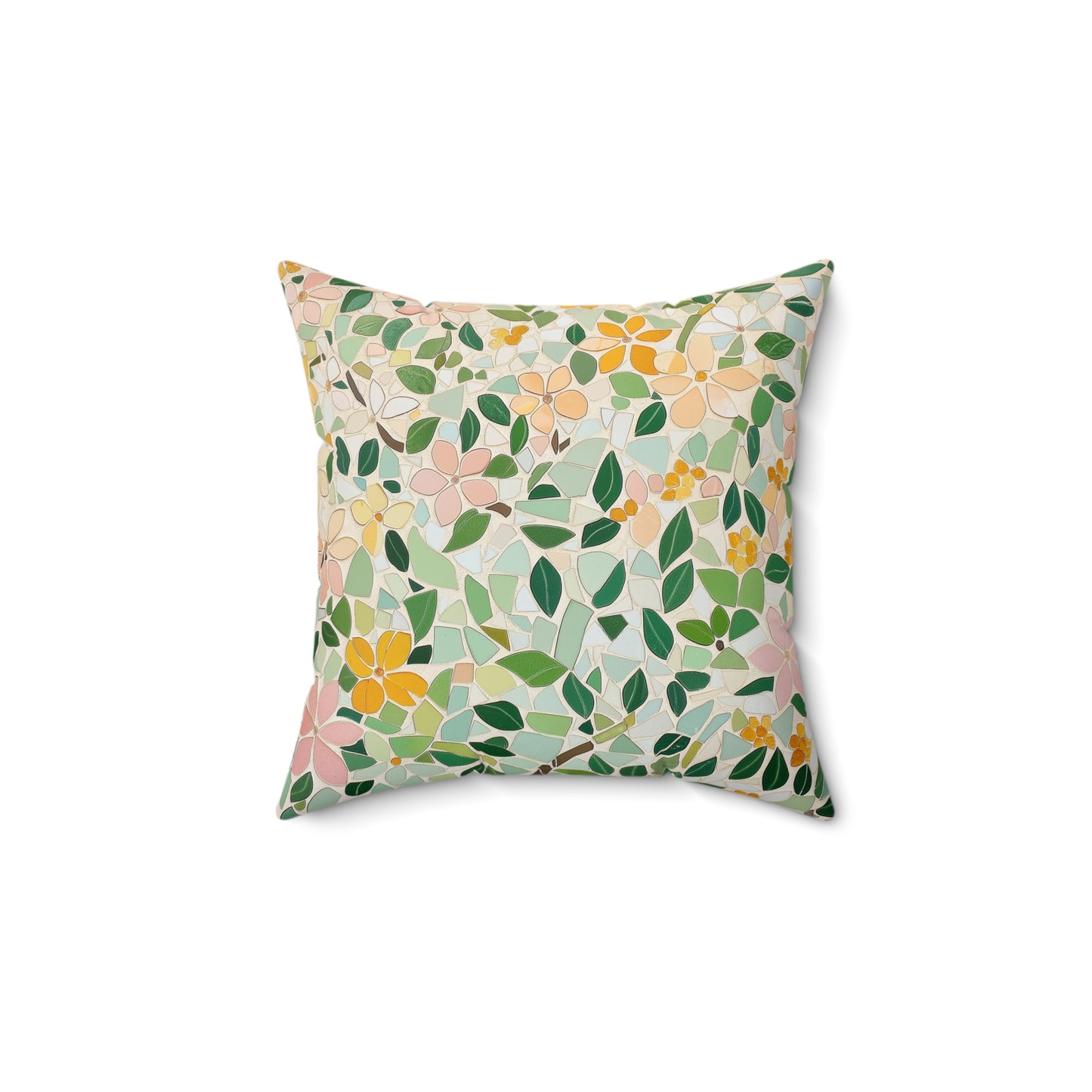 Boho Floral Throw Pillow – Soft Accent Cushion for Modern Living Room
