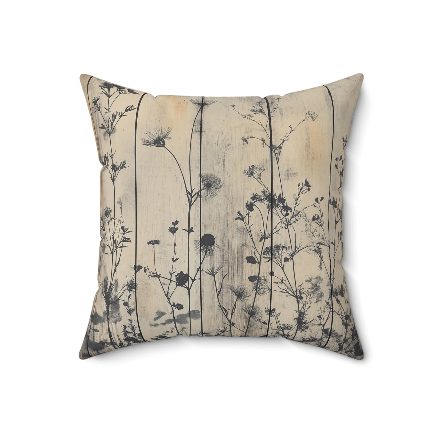 Botanical Floral Throw Pillow – Nature-Inspired Accent Cushion
