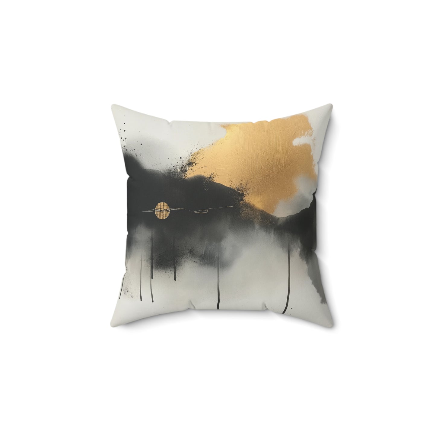 Elegant Abstract Art Throw Pillow – Modern Decorative Cushion for Sofa or Bed