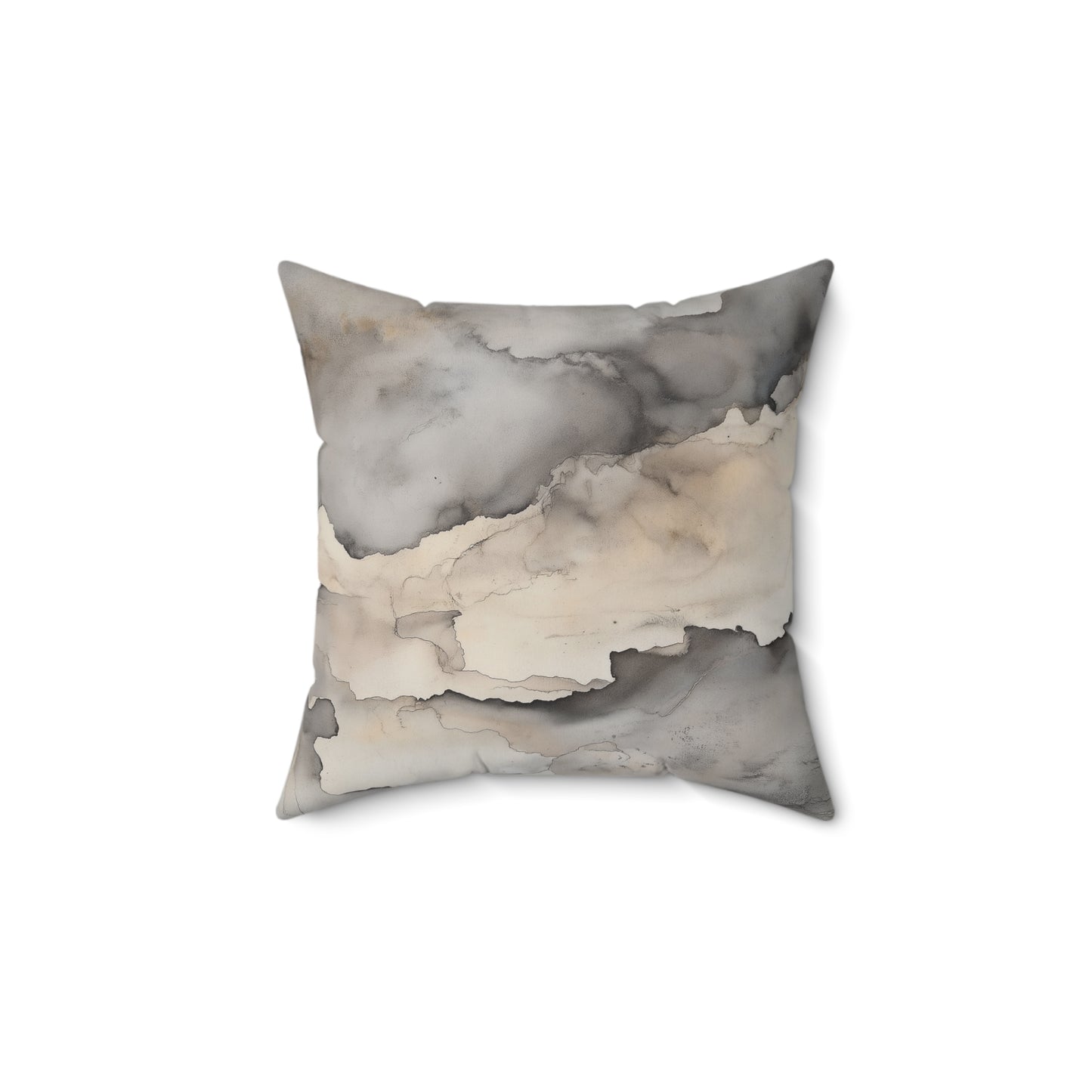 Marble Print Throw Pillow – Modern Cushion for Sofa or Bedroom