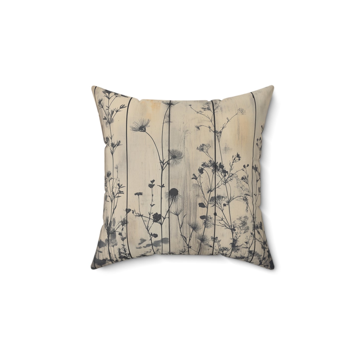Botanical Floral Throw Pillow – Nature-Inspired Accent Cushion