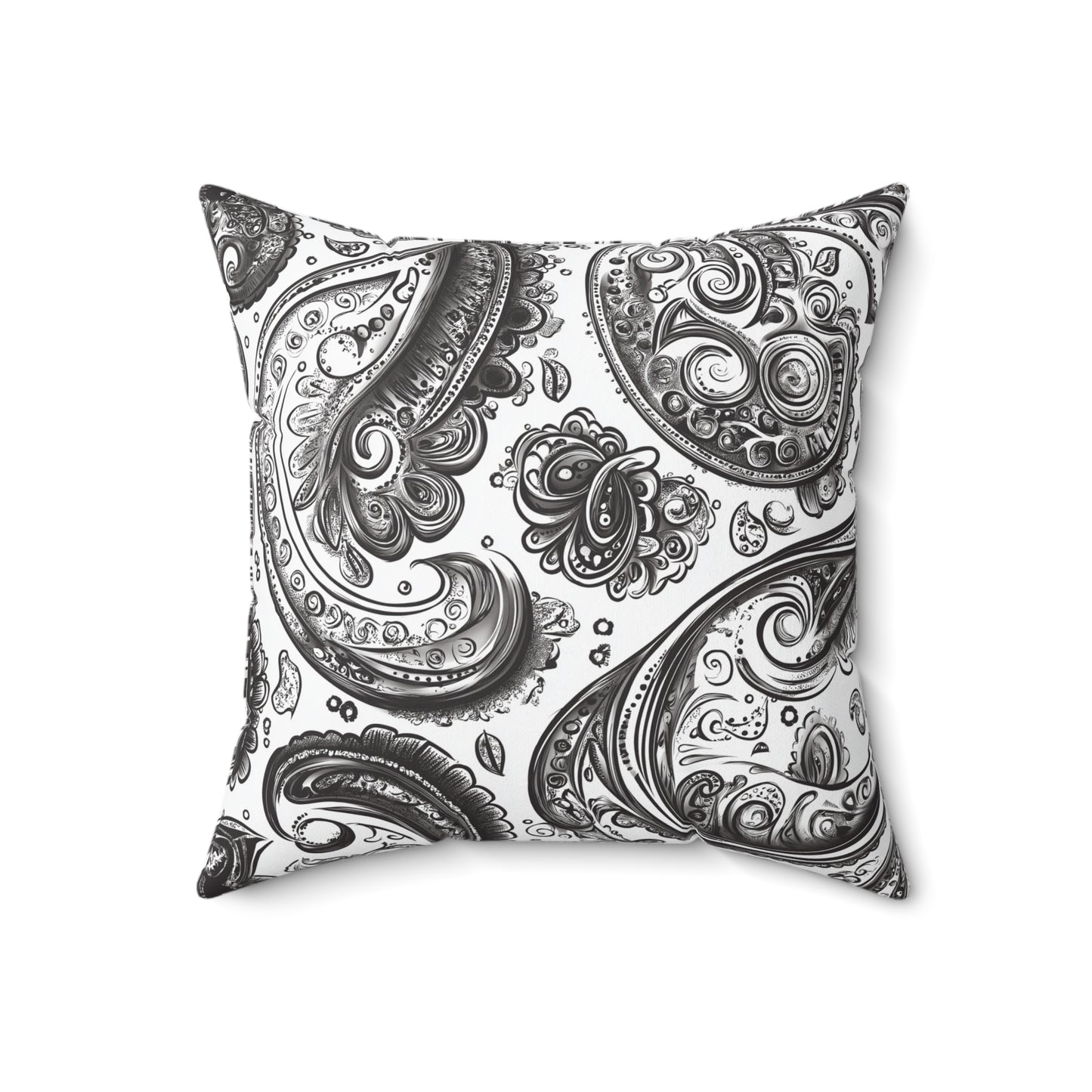 Elegant Paisley Print Throw Pillow – Chic Accent Cushion for Home