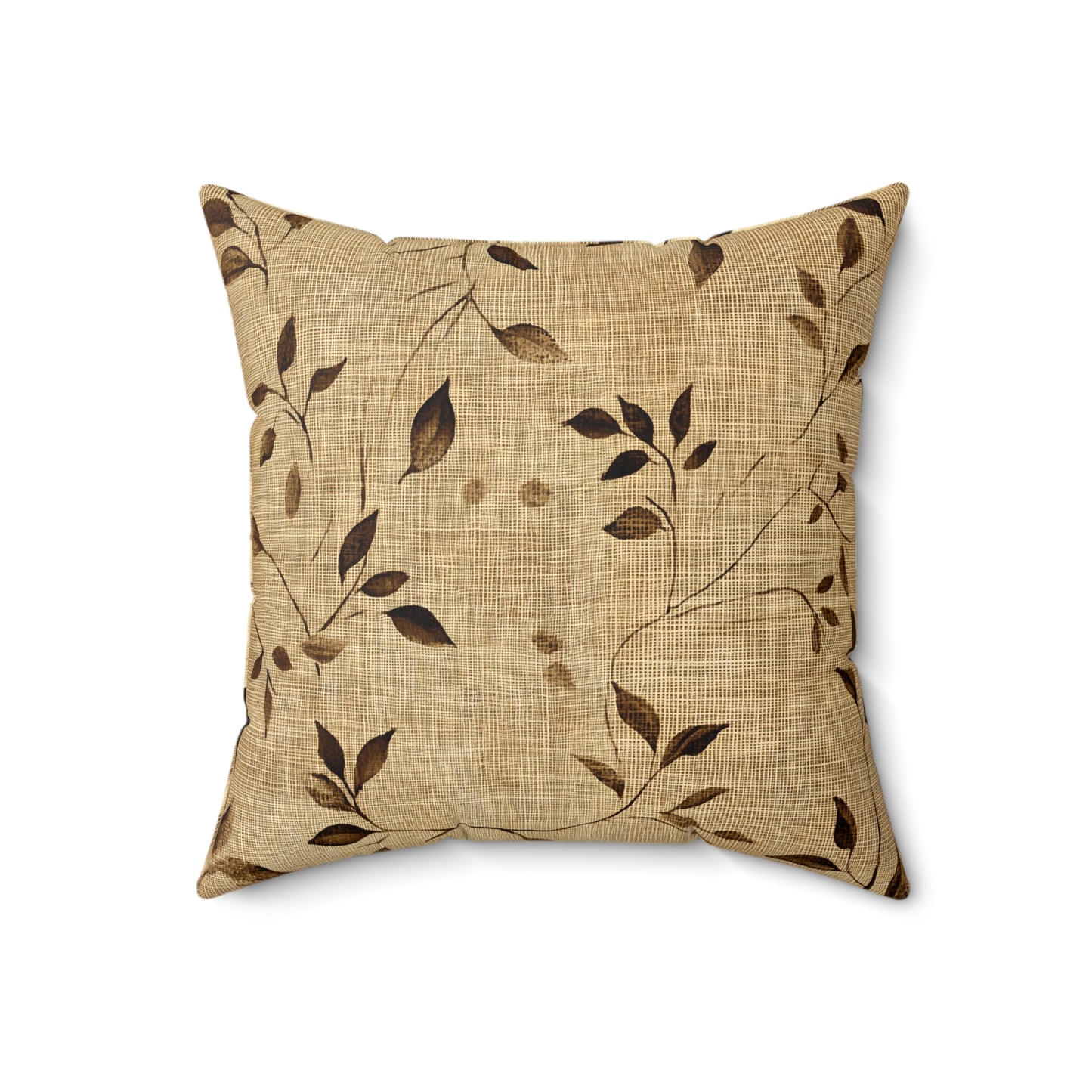 Elegant Floral Throw Pillow – Nature-Inspired Square Accent Cushion