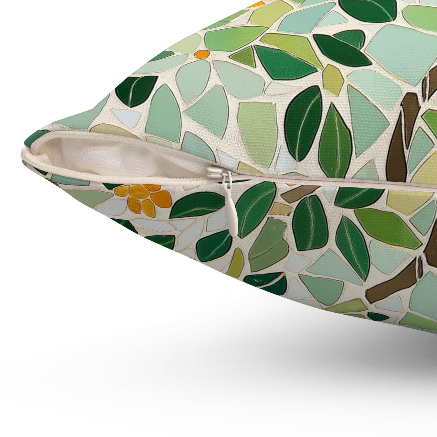 Boho Floral Throw Pillow – Soft Accent Cushion for Modern Living Room