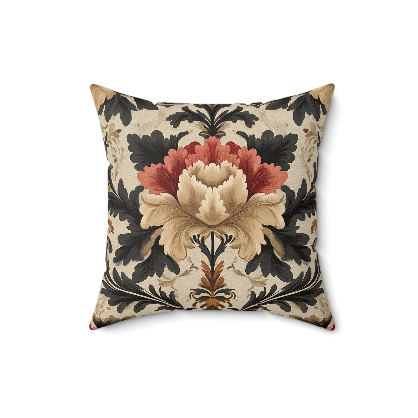 Vintage Floral Throw Pillow – Elegant Accent Cushion for Home