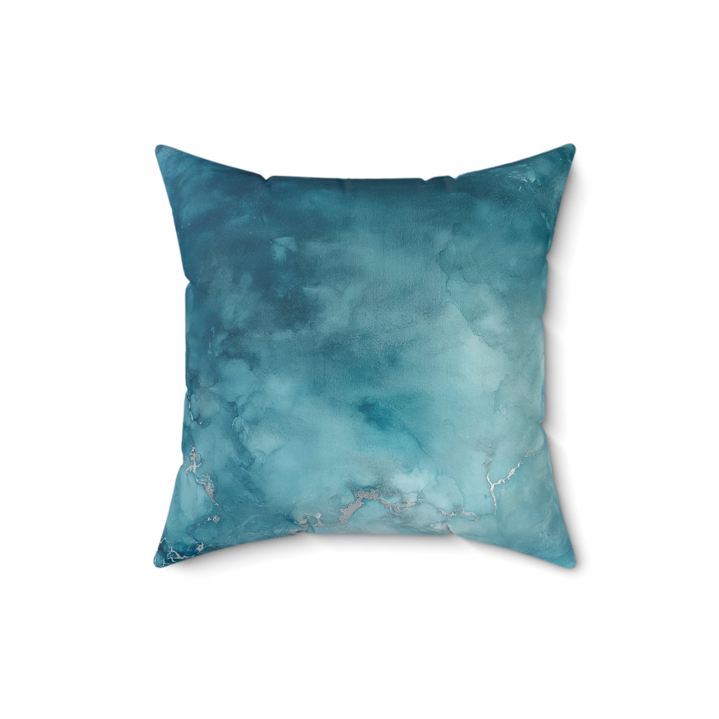 Serene Watercolor Throw Pillow – Tranquil Accent Cushion for Sofa or Bedroom