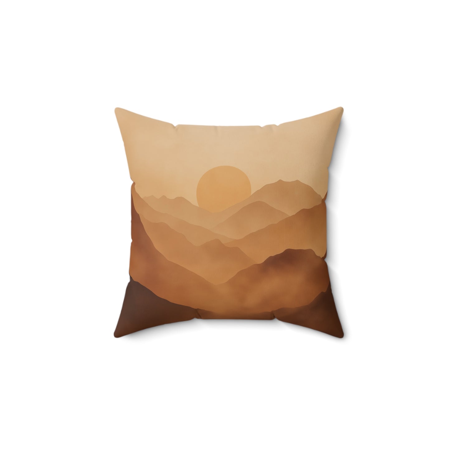 Sunset Landscape Throw Pillow – Nature-Inspired Accent Cushion