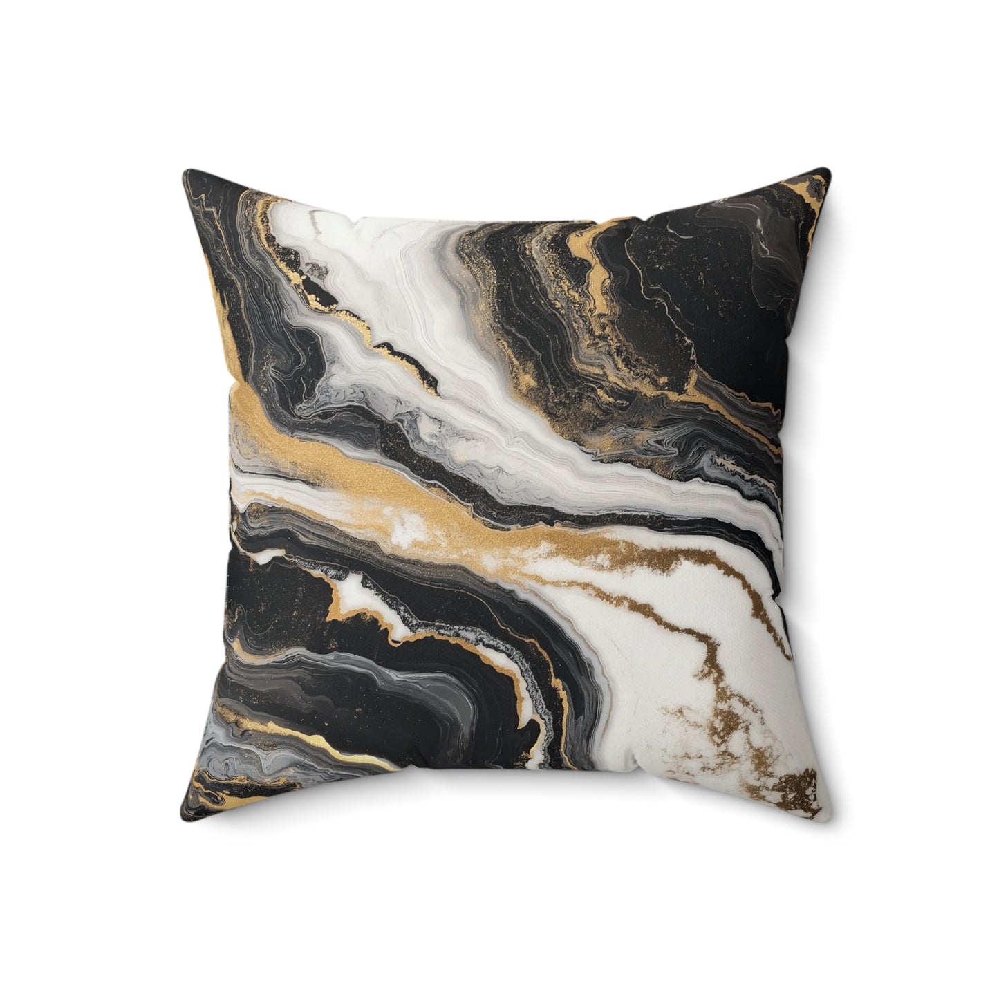 Elegant Marble Print Pillow, Decorative Throw Cushion, Modern Home Decor, Sofa Pillow Cover, Unique Gift for Her