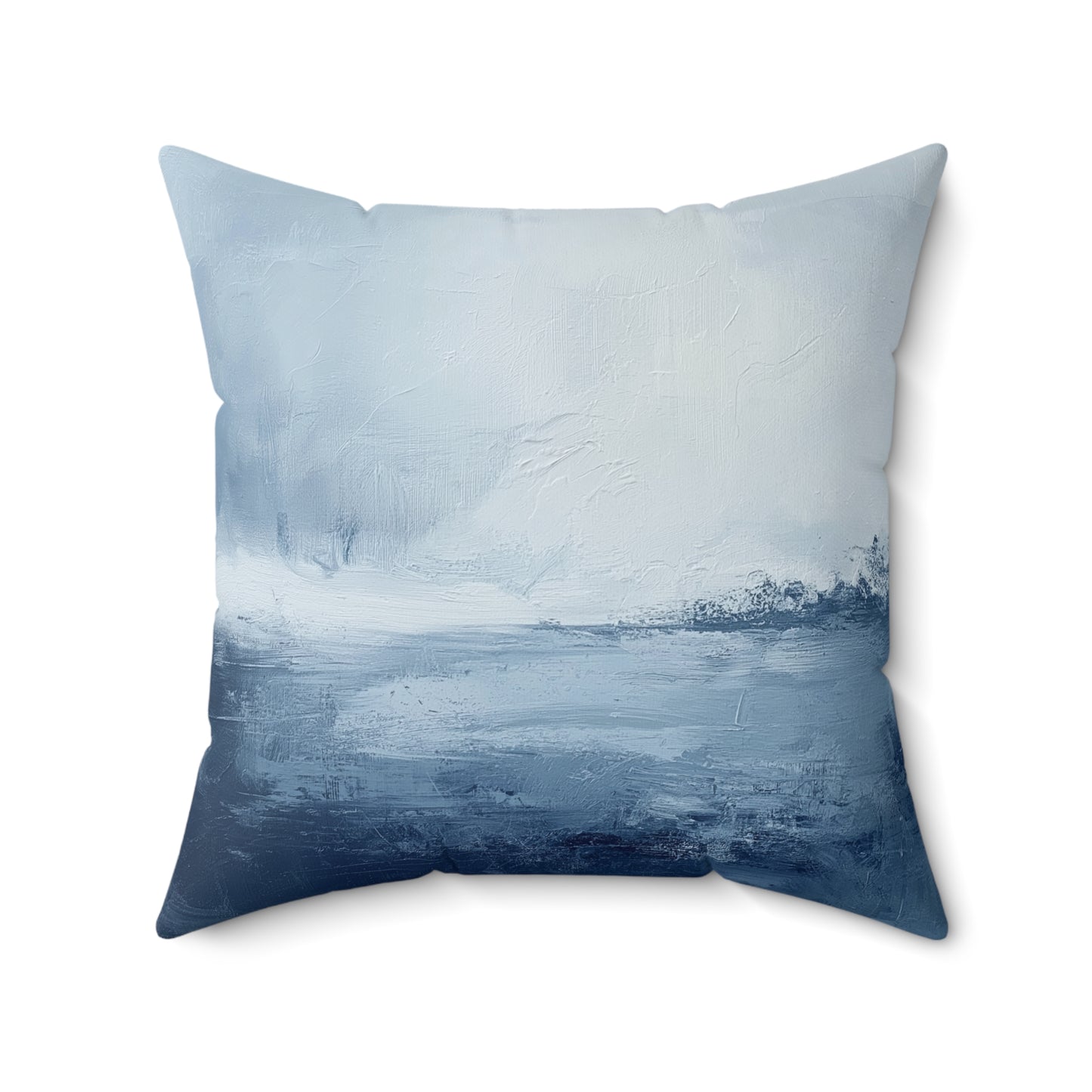 Serene Coastal Abstract Pillow, Decorative Throw Pillow, Living Room Accent, Home Decor, Gift for Ocean Lovers, Modern Art Cushion