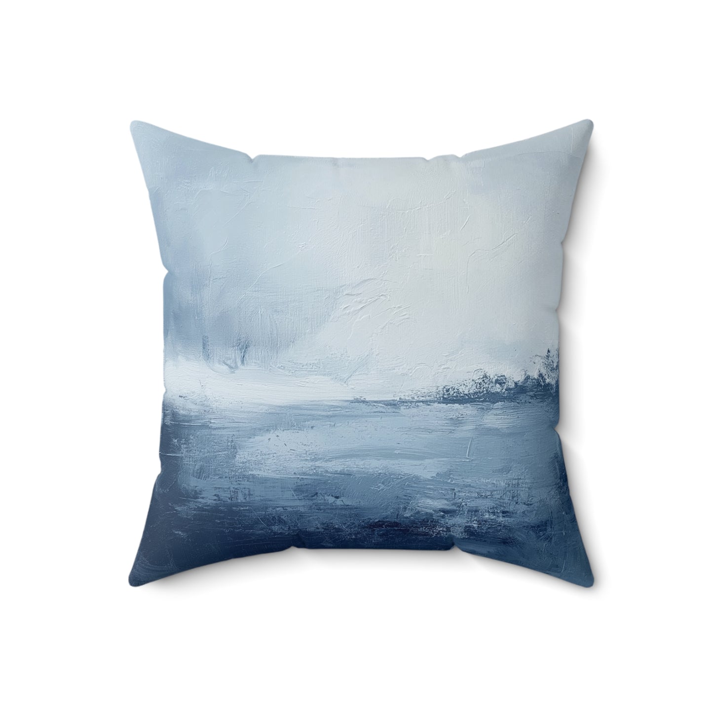 Serene Coastal Abstract Pillow, Decorative Throw Pillow, Living Room Accent, Home Decor, Gift for Ocean Lovers, Modern Art Cushion