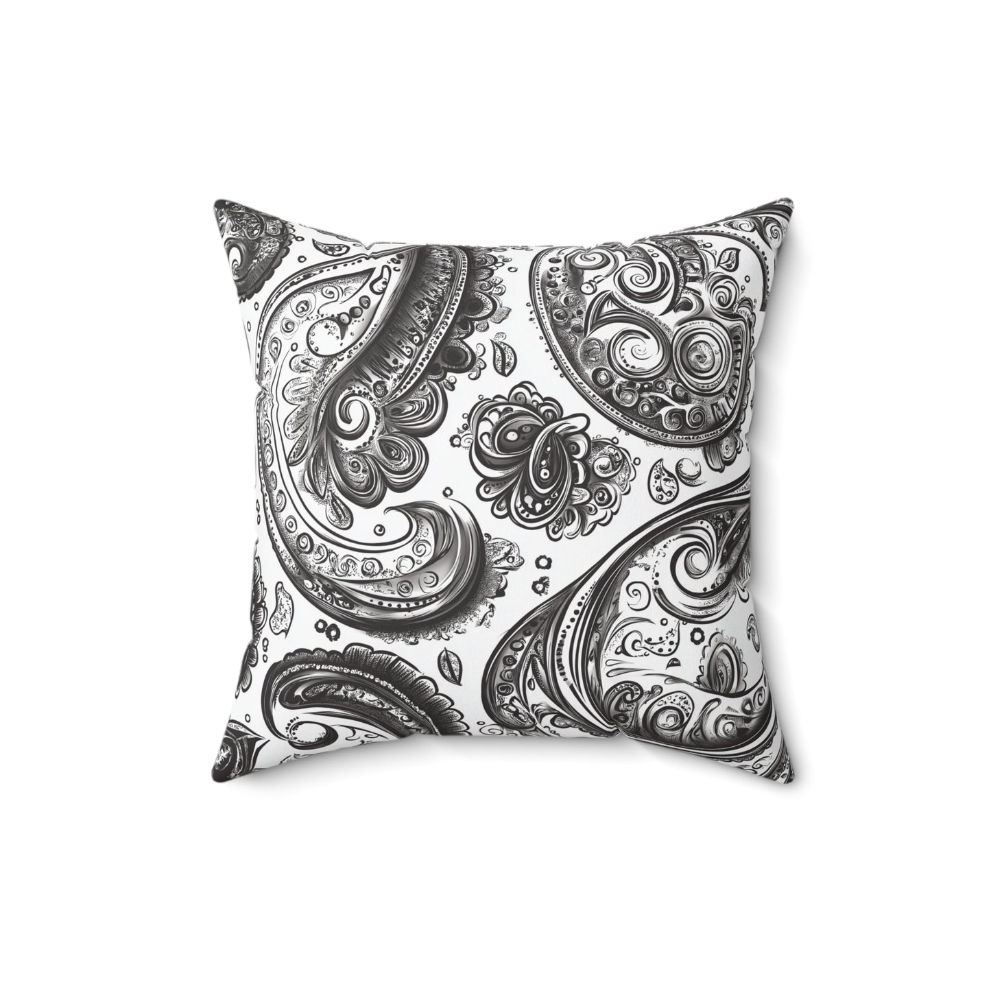 Elegant Paisley Print Throw Pillow – Chic Accent Cushion for Home