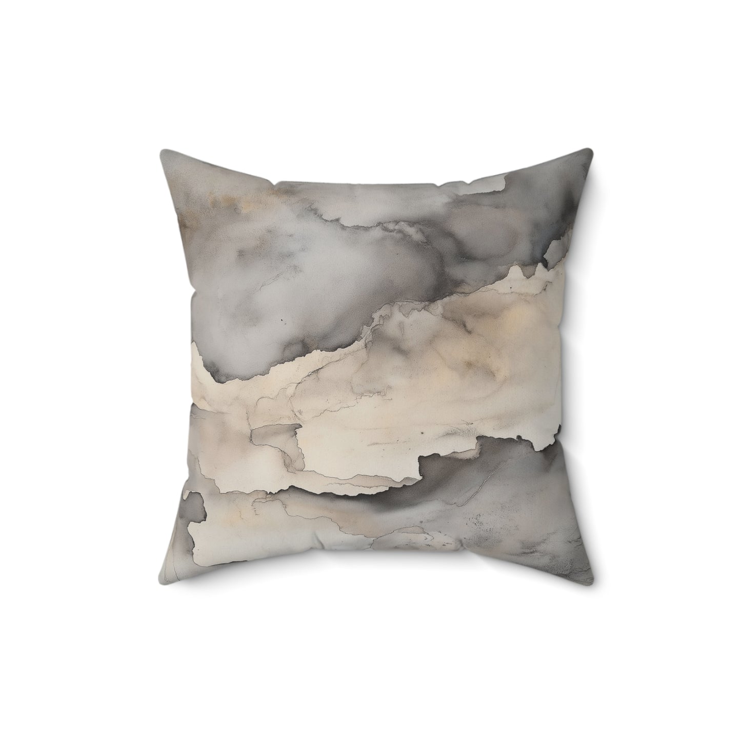 Marble Print Throw Pillow – Modern Cushion for Sofa or Bedroom