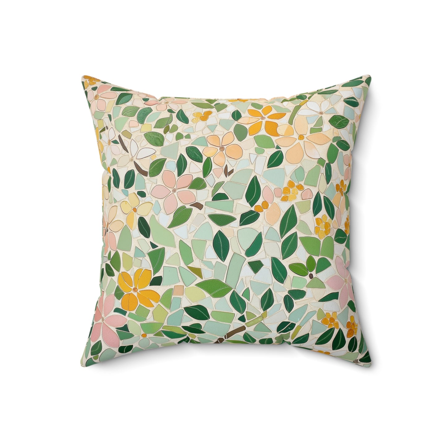 Boho Floral Throw Pillow – Soft Accent Cushion for Modern Living Room